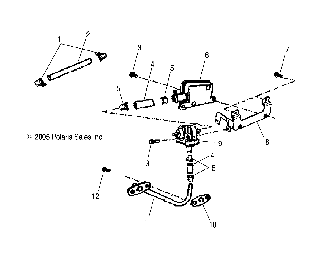 Foto diagrama Polaris que contem a peça 0452813