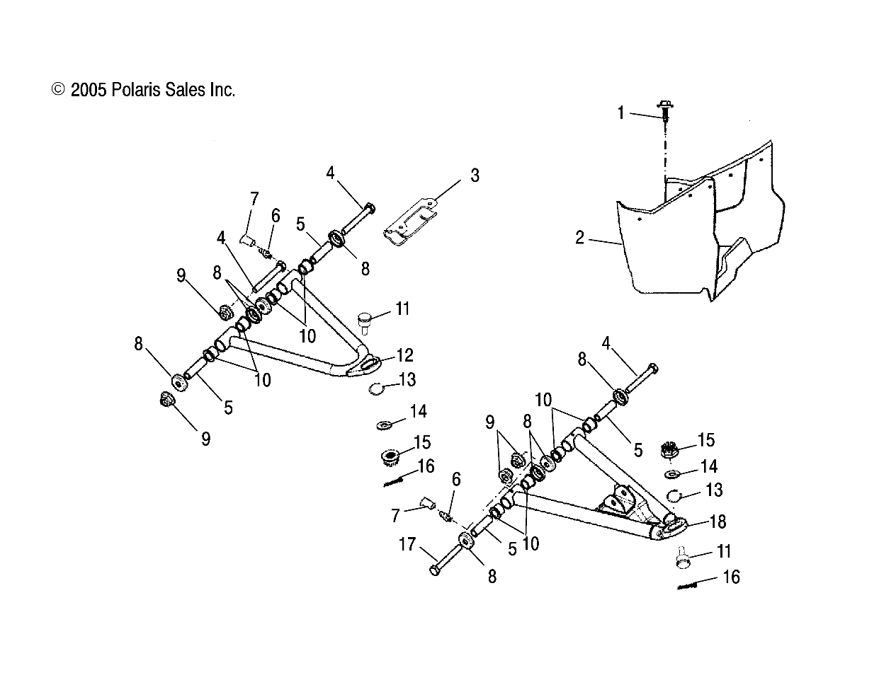 Part Number : 0452624 A-ARM UPPER LH