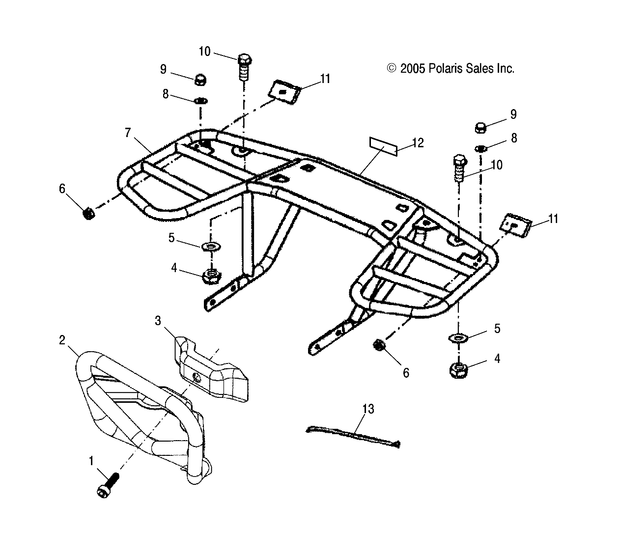 Foto diagrama Polaris que contem a peça 0452862