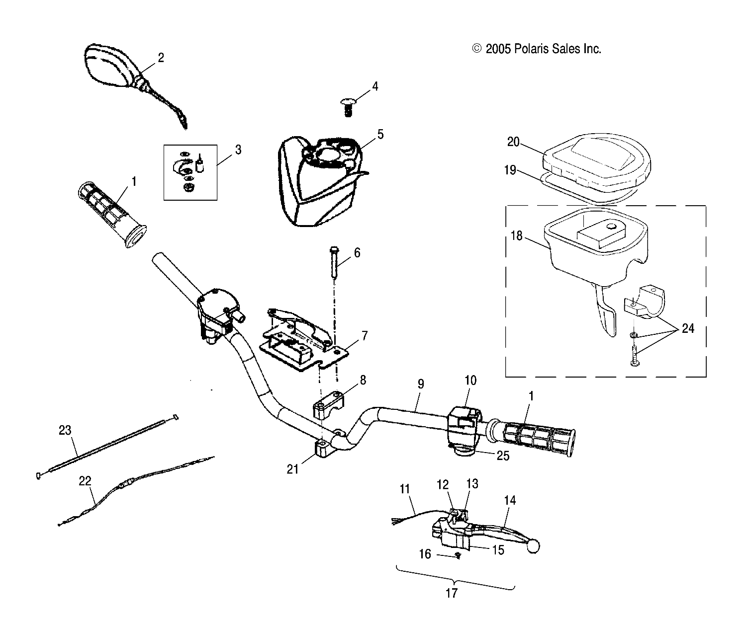 Part Number : 0452685 CLAMP-HANDLEBAR LOWER PHOENIX