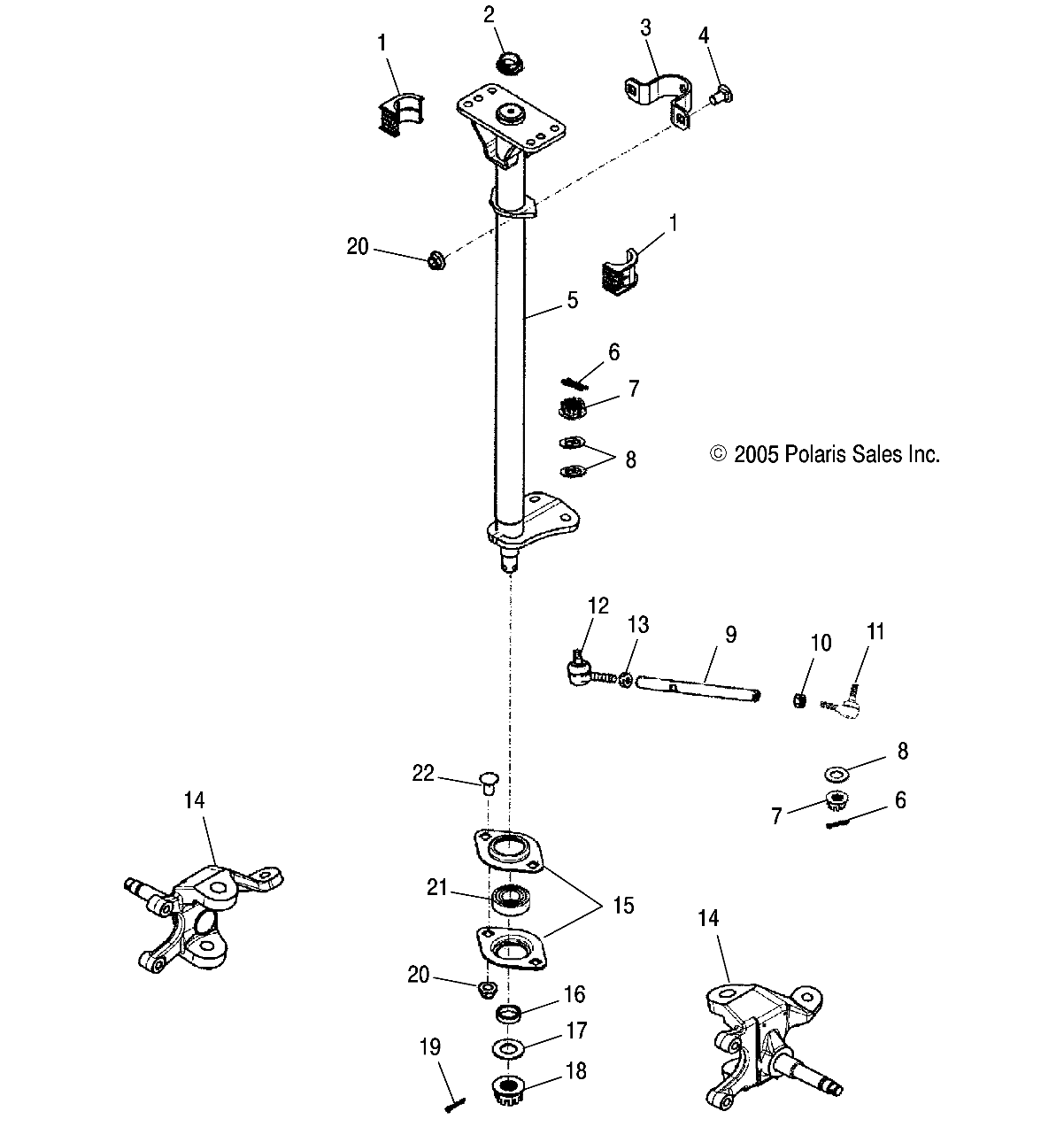 Foto diagrama Polaris que contem a peça 1822643