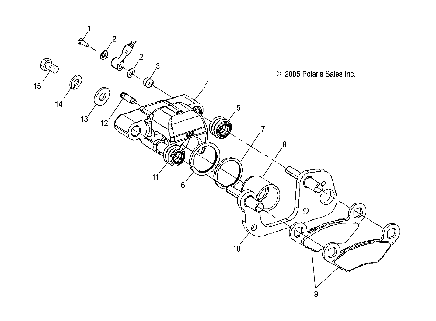 Foto diagrama Polaris que contem a peça 5410988