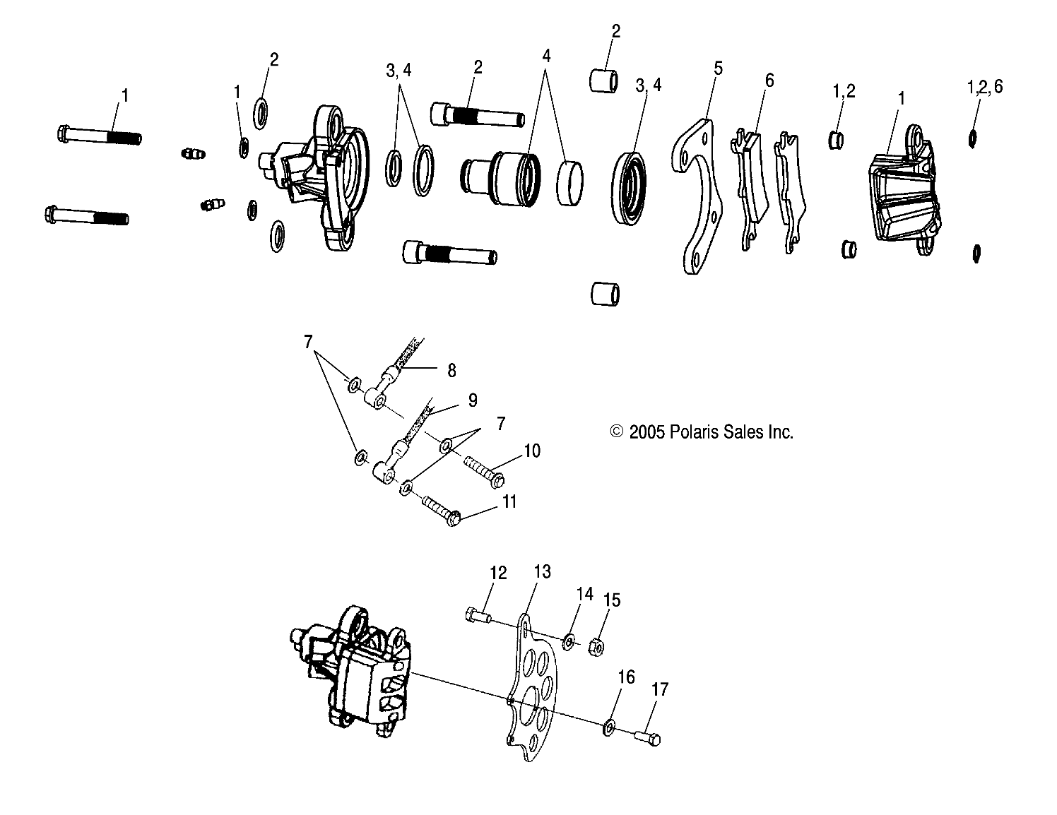 Part Number : 1910806 CALIPER ASSEMBLY  REAR