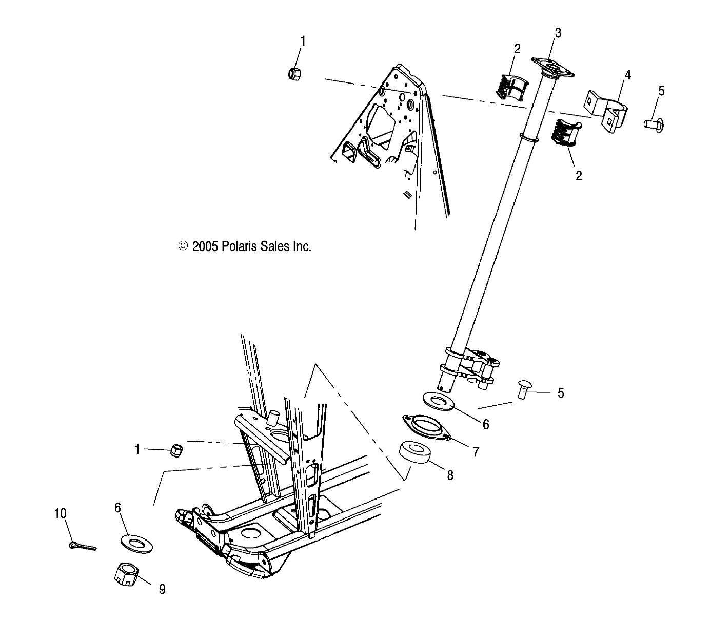 Foto diagrama Polaris que contem a peça 5222393