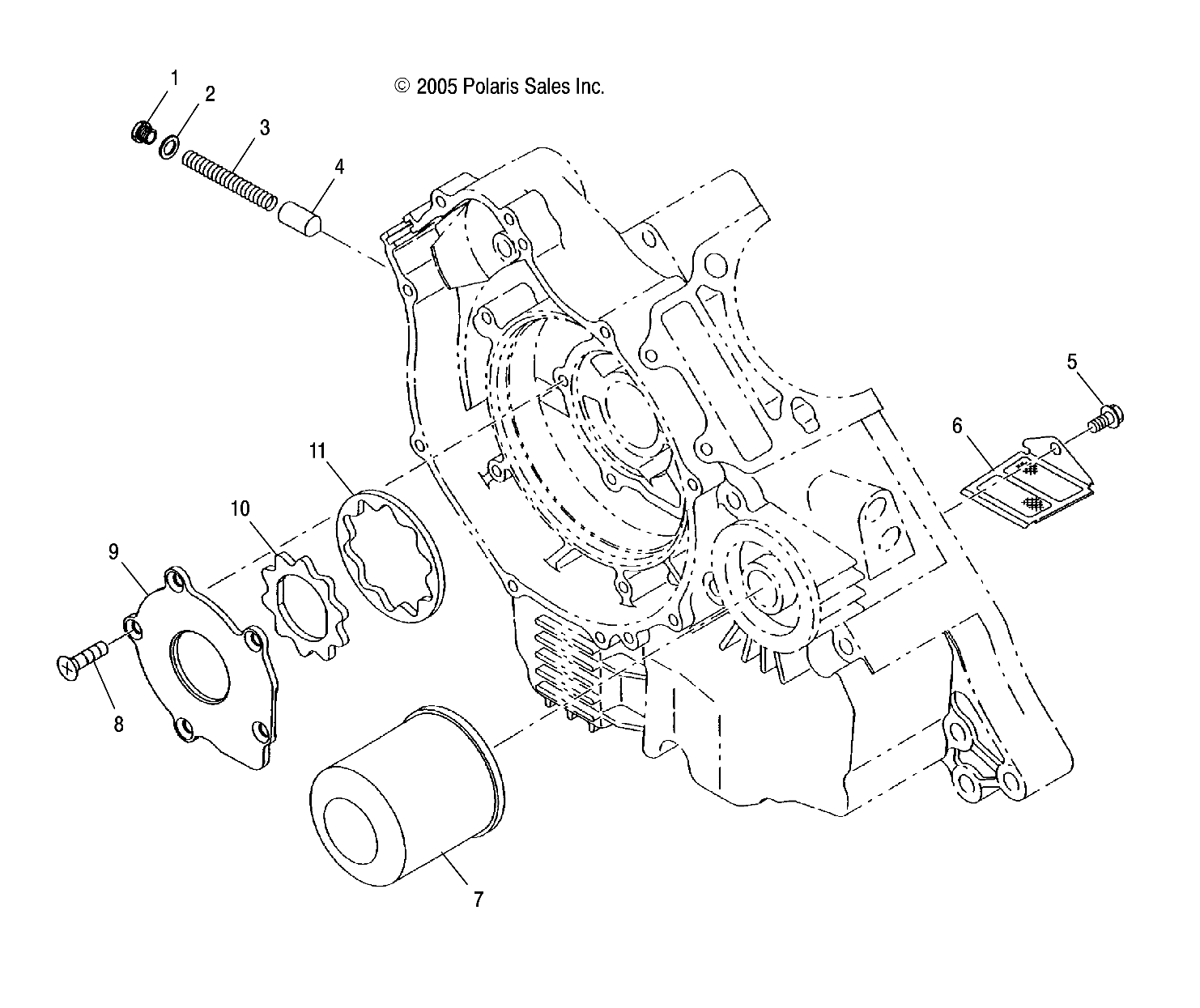 Foto diagrama Polaris que contem a peça 3086222