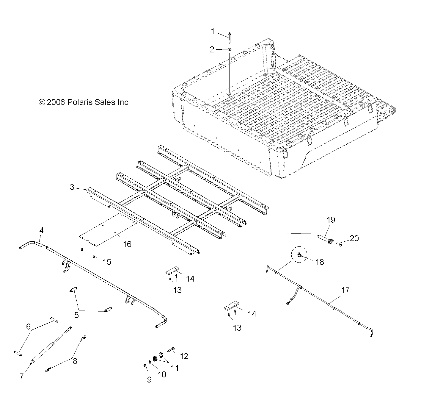 Part Number : 1015308-067 WELD-BOX SUPPORT SHORT BLK