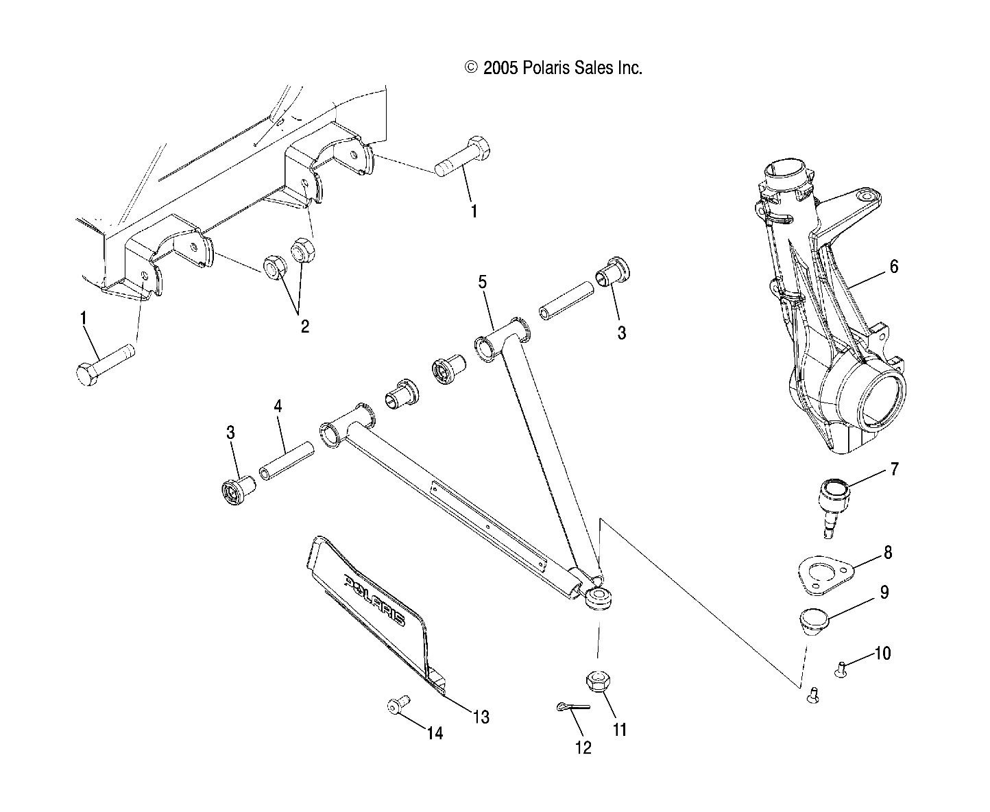 Foto diagrama Polaris que contem a peça 7518403