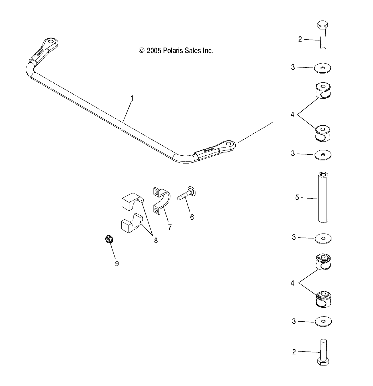 Foto diagrama Polaris que contem a peça 1015814-067