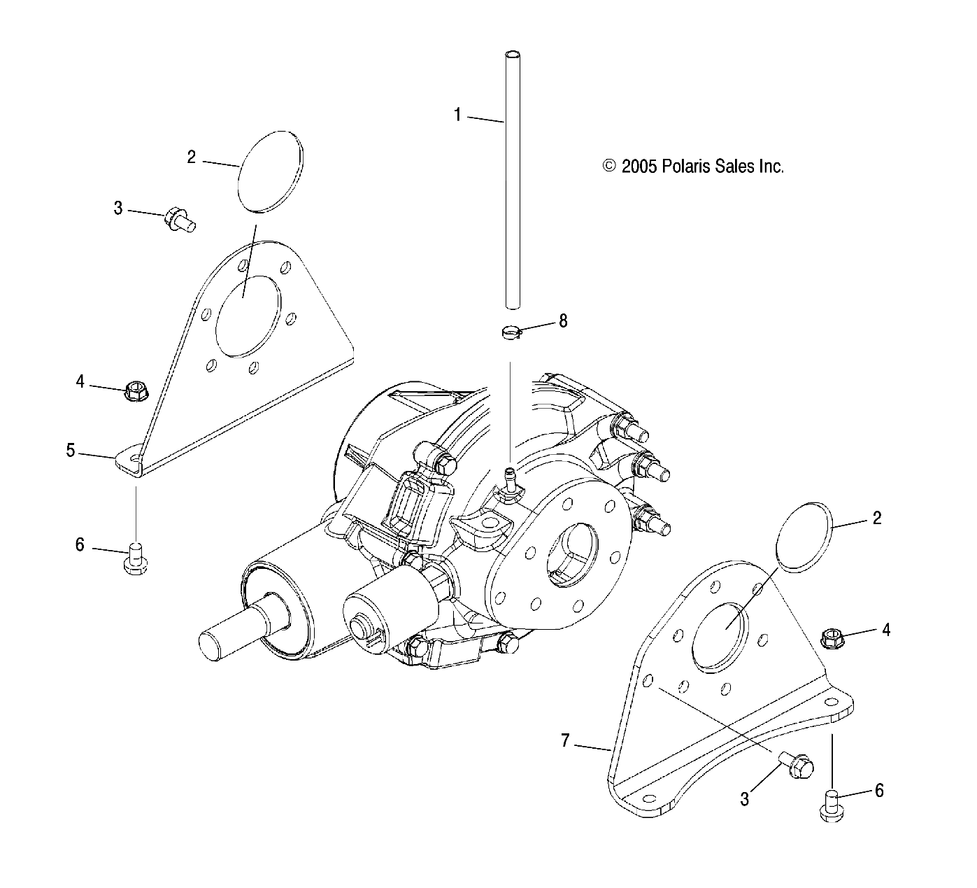 Foto diagrama Polaris que contem a peça 1341514