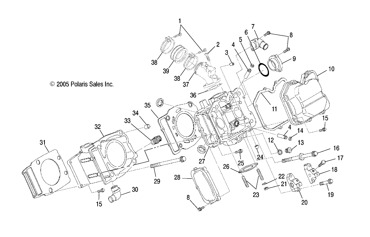 Foto diagrama Polaris que contem a peça 3089897