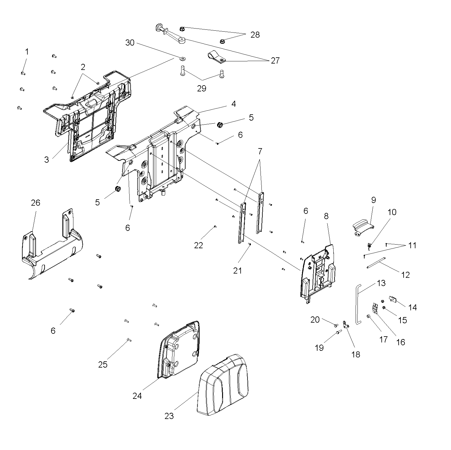 Foto diagrama Polaris que contem a peça 5410370