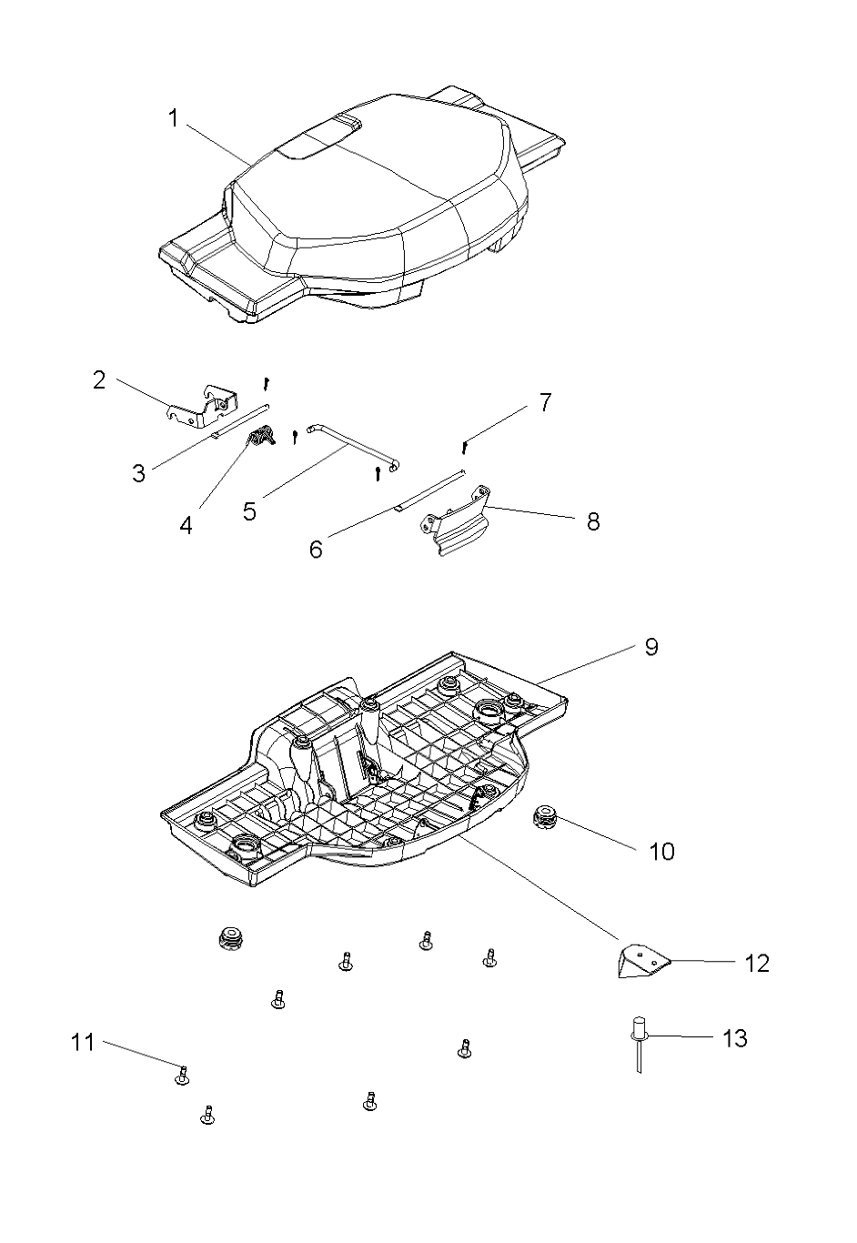 Part Number : 5249891 PLATE-HANDLE ROD PASS SEAT