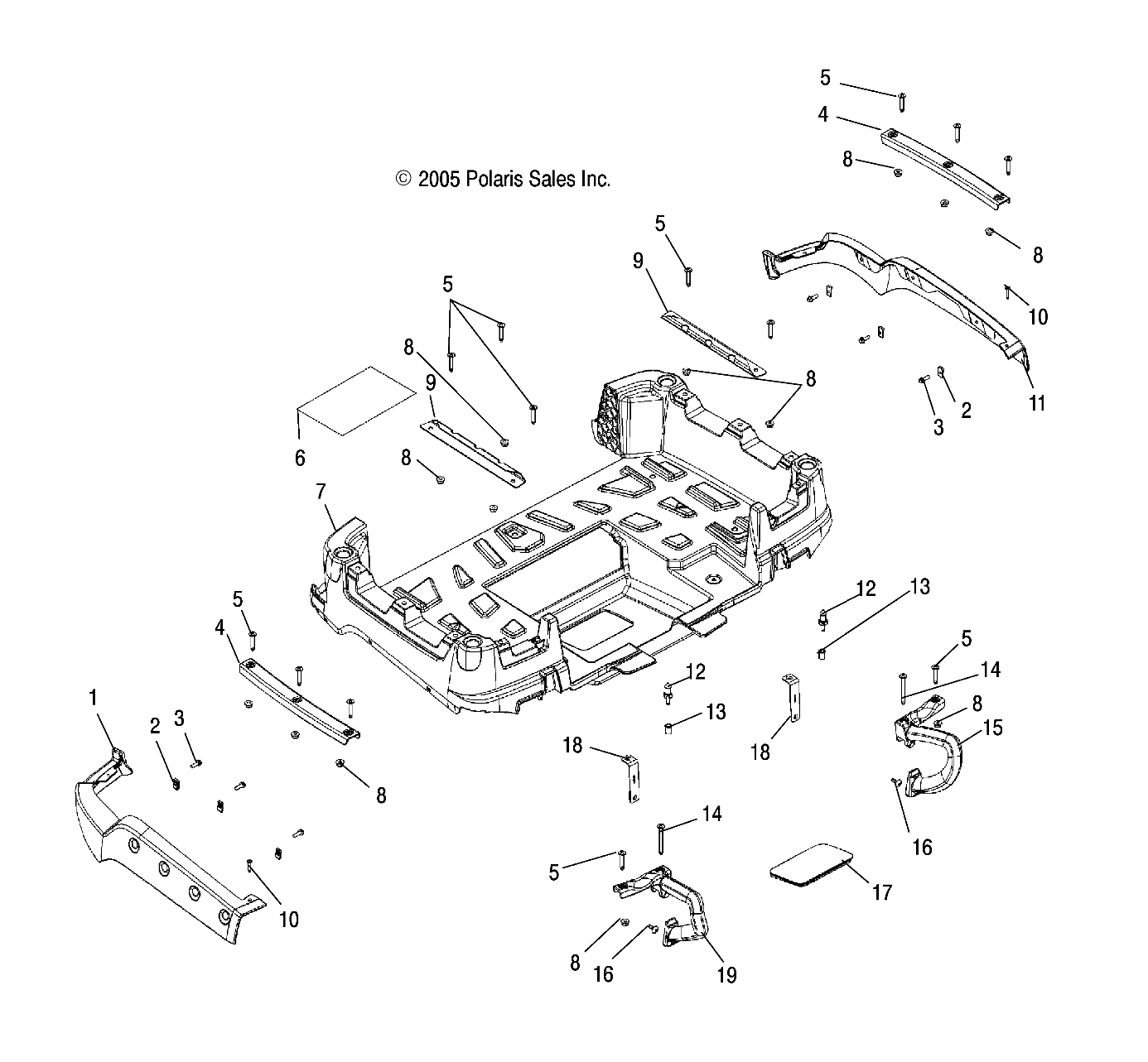 Foto diagrama Polaris que contem a peça 5436490-070