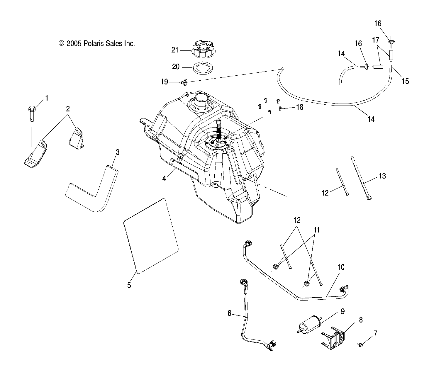 Part Number : 2520496 ASM-FUEL TANK