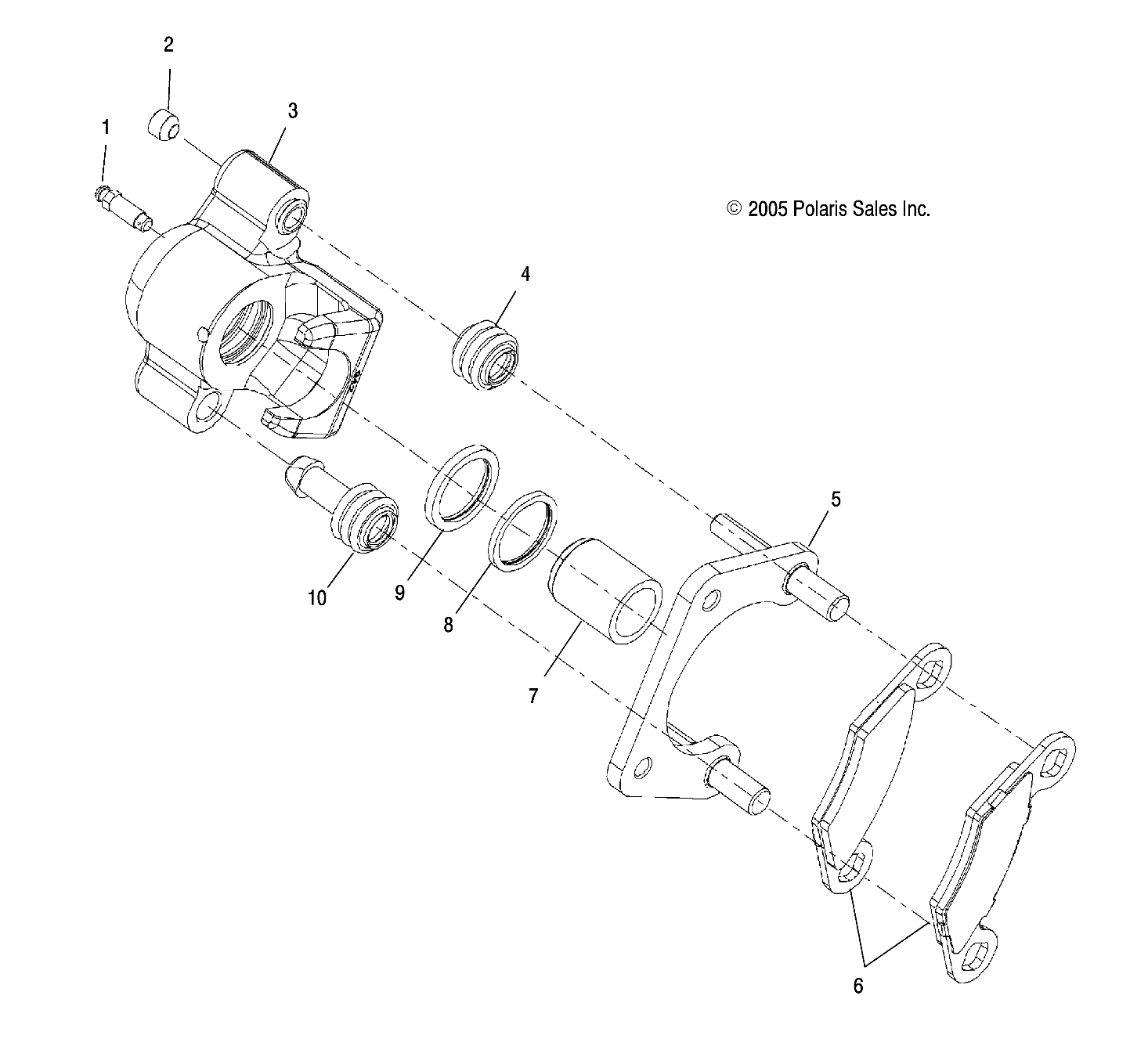 Part Number : 1912028 BRAKE CALIPER REAR LEFT 1.25 M