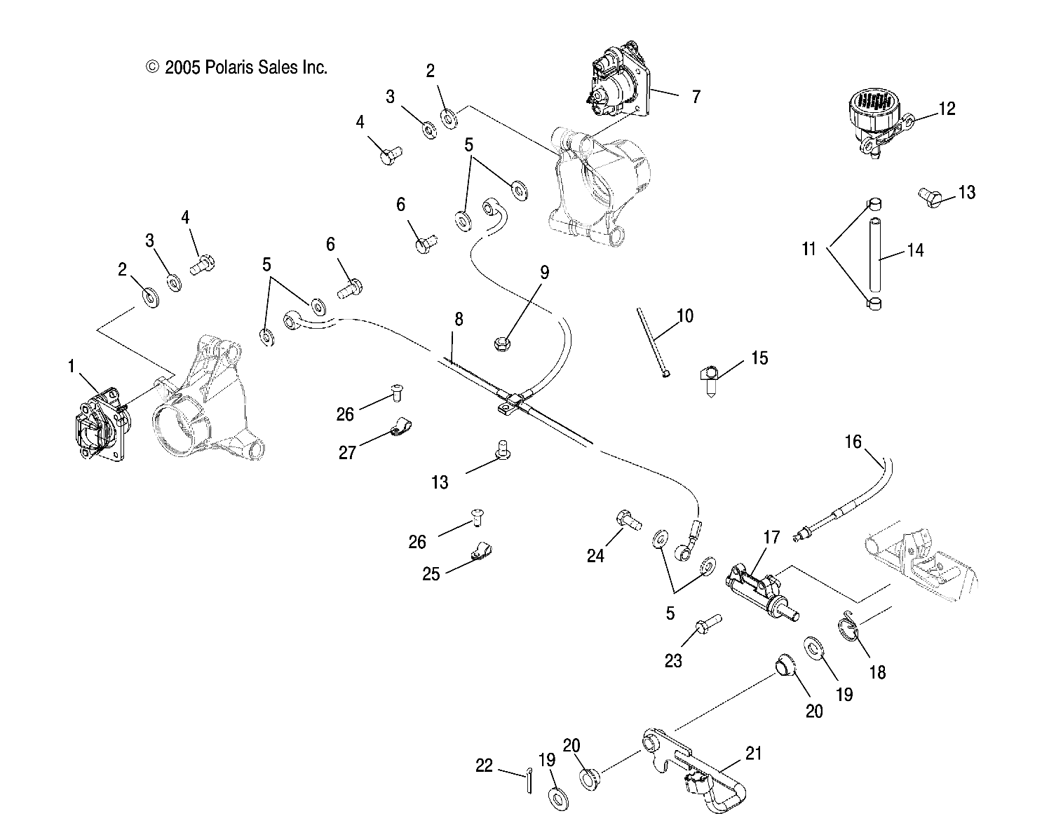 Foto diagrama Polaris que contem a peça 1910637