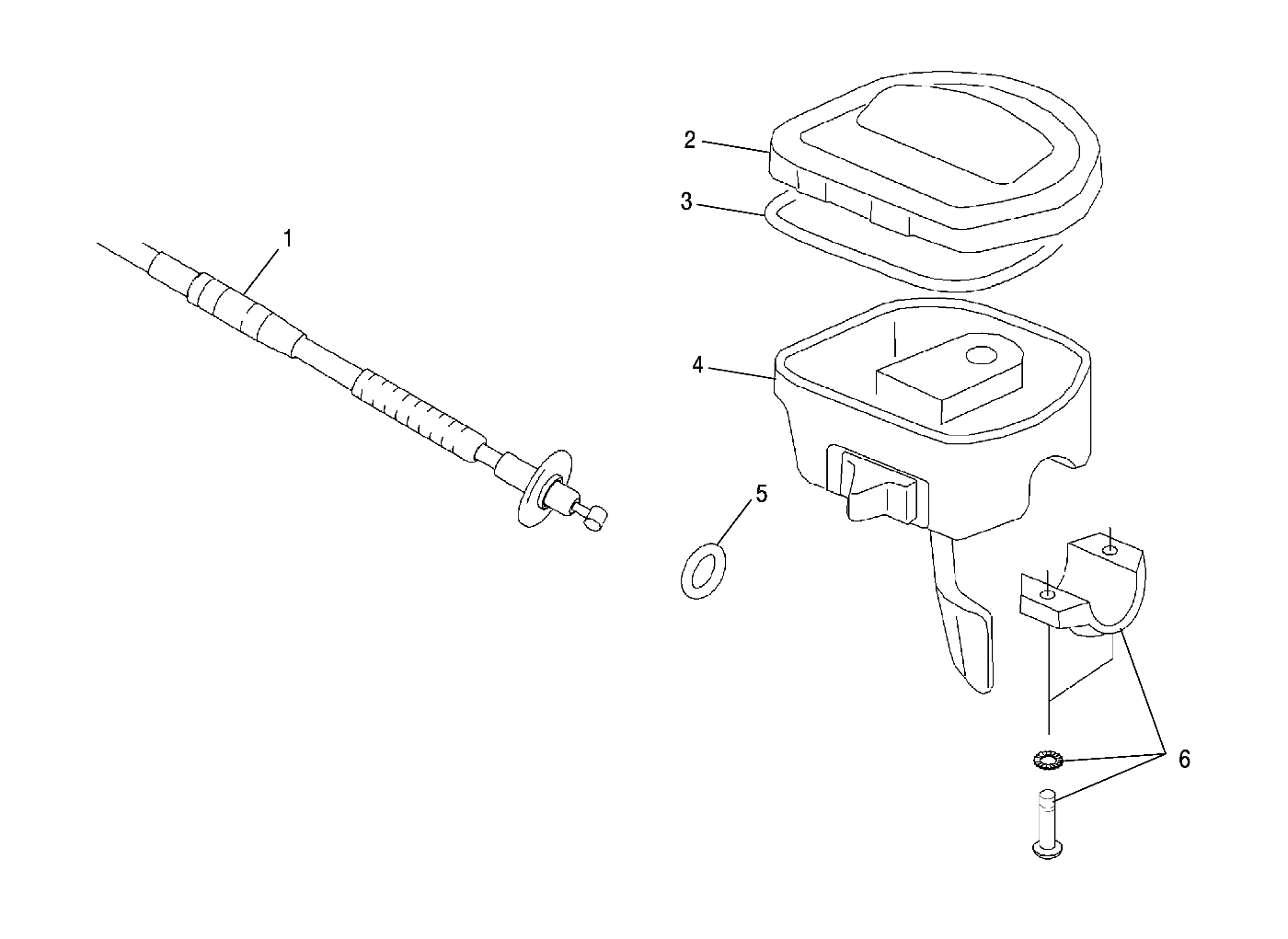 Part Number : 7081375 CABLE-THROTTLE 1/4 TURN 62INCH