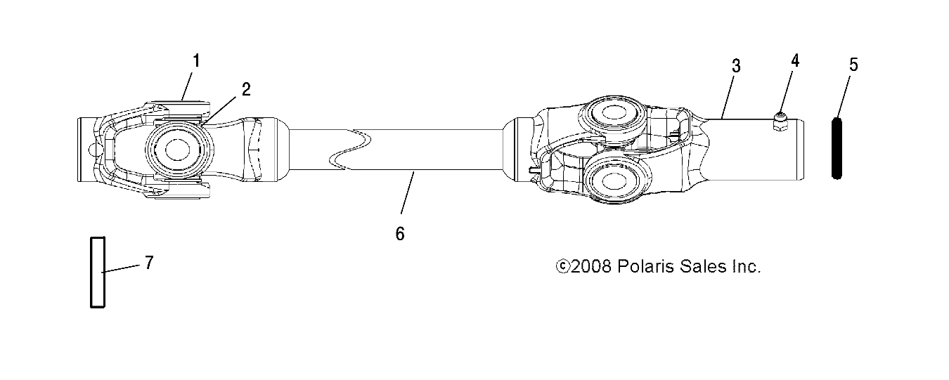 Part Number : 1332617 PROP SHAFT ASSEMBLY  FRONT