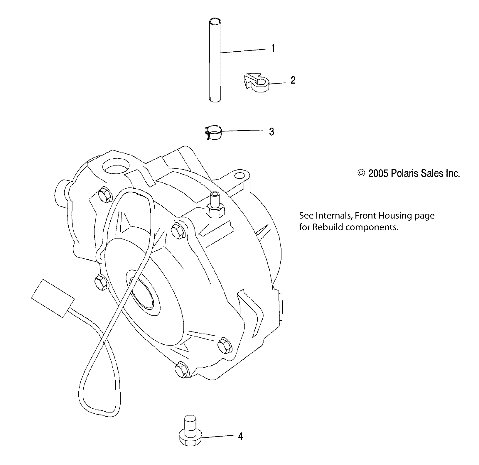 Foto diagrama Polaris que contem a peça 1332344