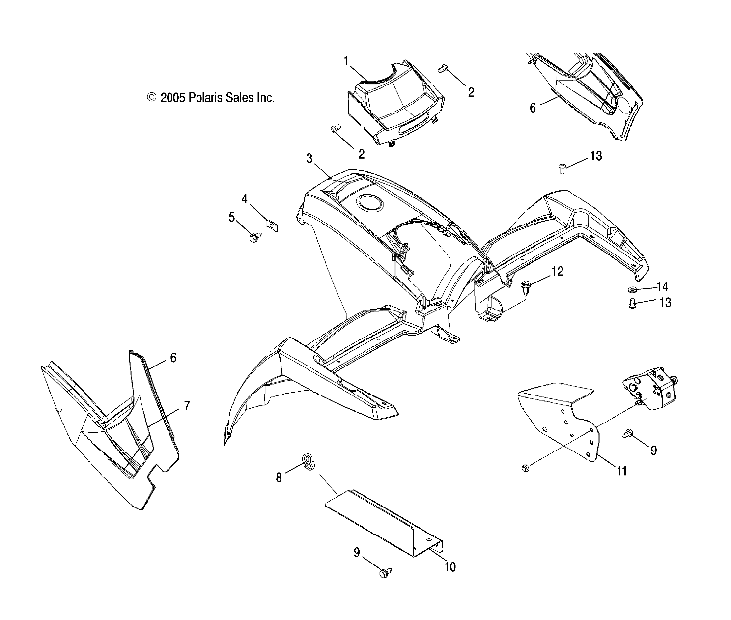 Part Number : 2633307-293 ASM-CAB FOAM/FR QUAD INDY RED