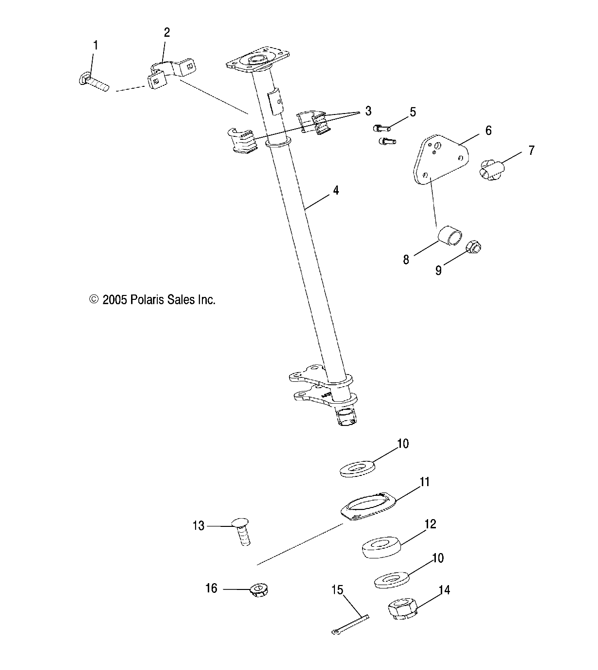 Foto diagrama Polaris que contem a peça 5134868