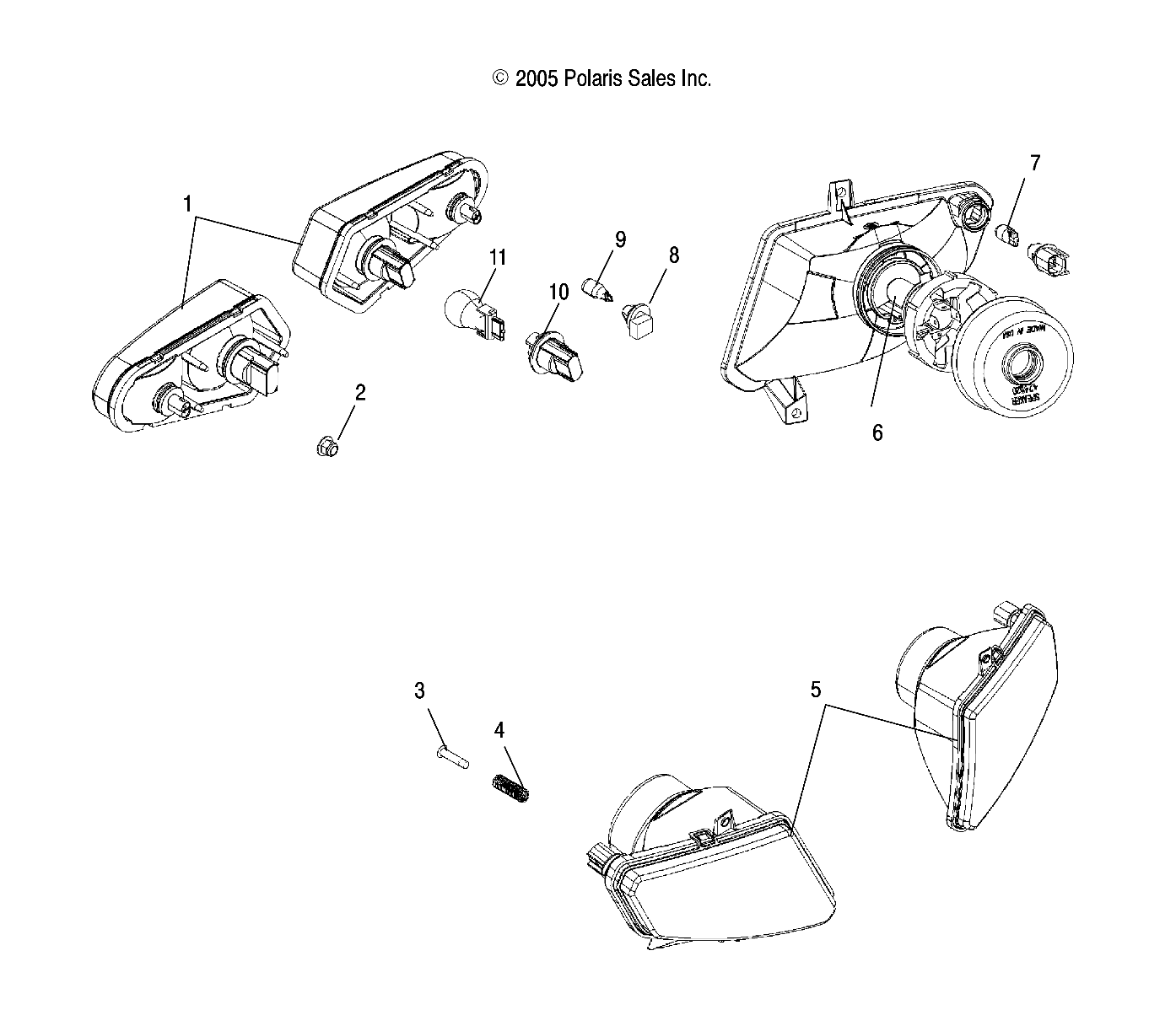 Part Number : 7043172 SPRING-HEADLIGHT