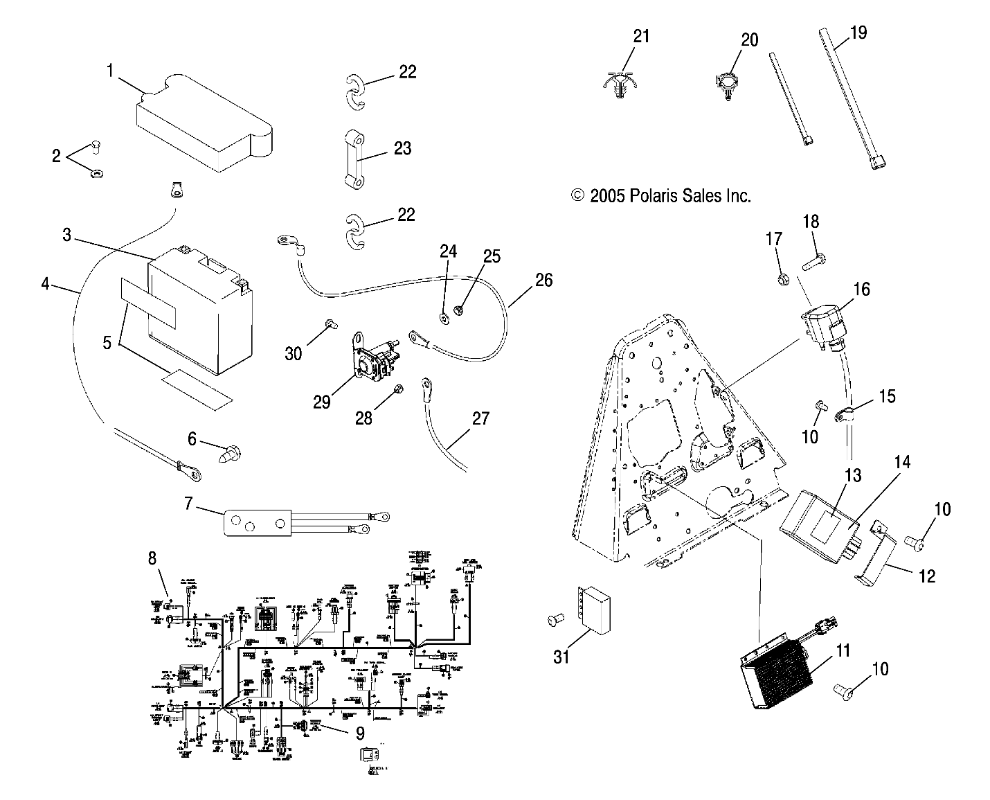 Part Number : 2410781 HARNESS-MAIN SPTMN 500 QUAD