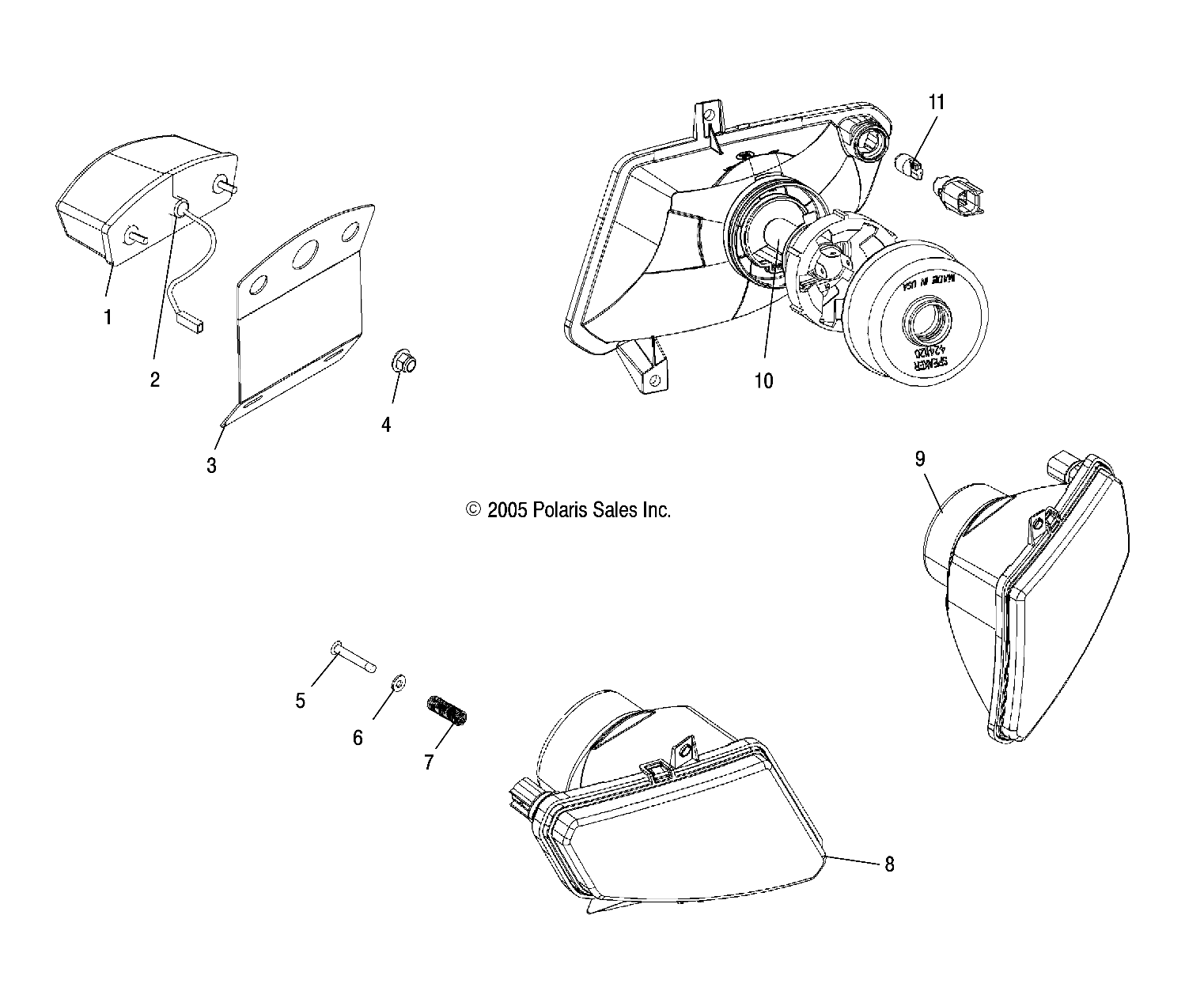 Part Number : 5250174-067 BRKT-REGISTRATION PLATE BLK