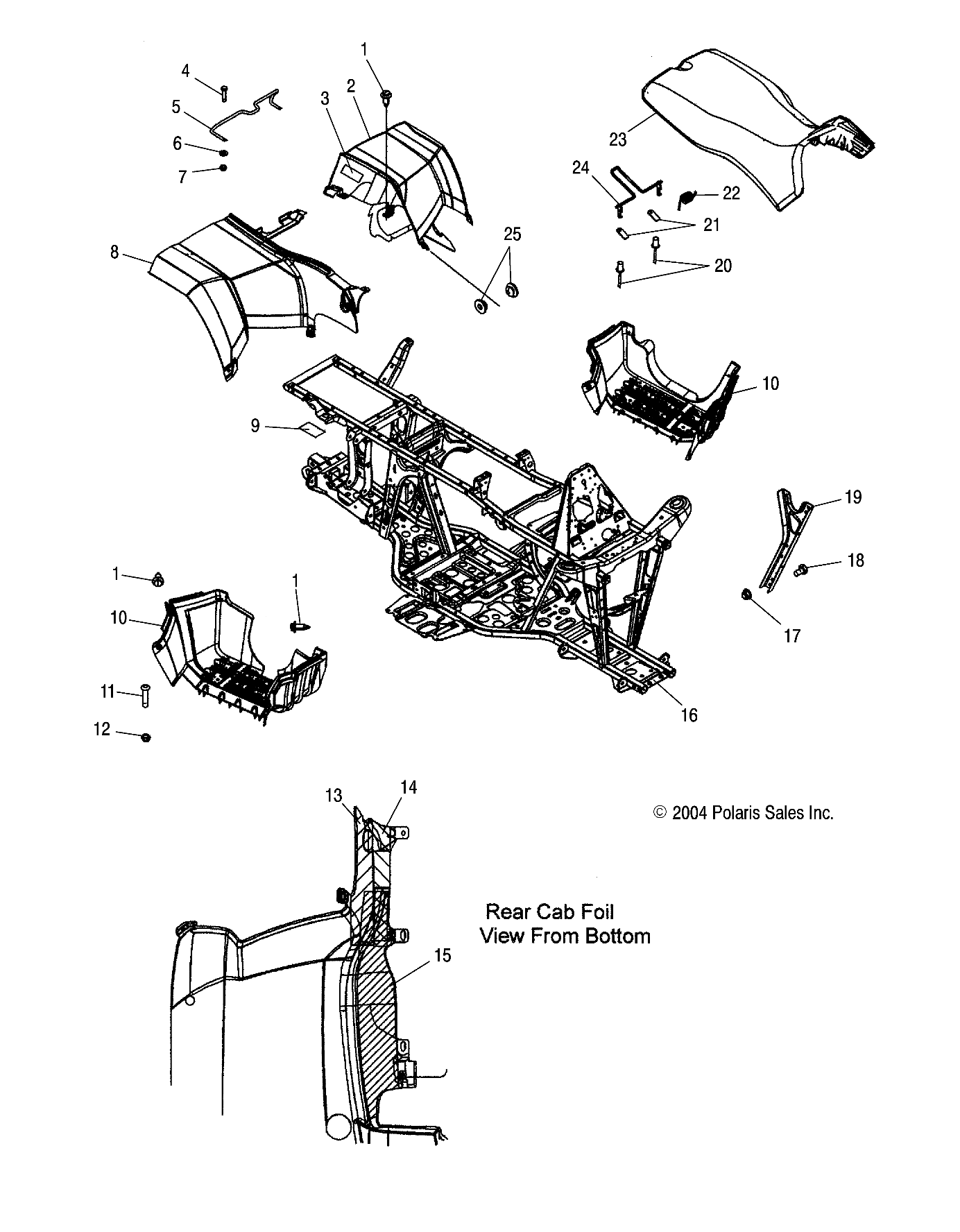 Part Number : 5812780 FOIL-REAR CAB REAR MV