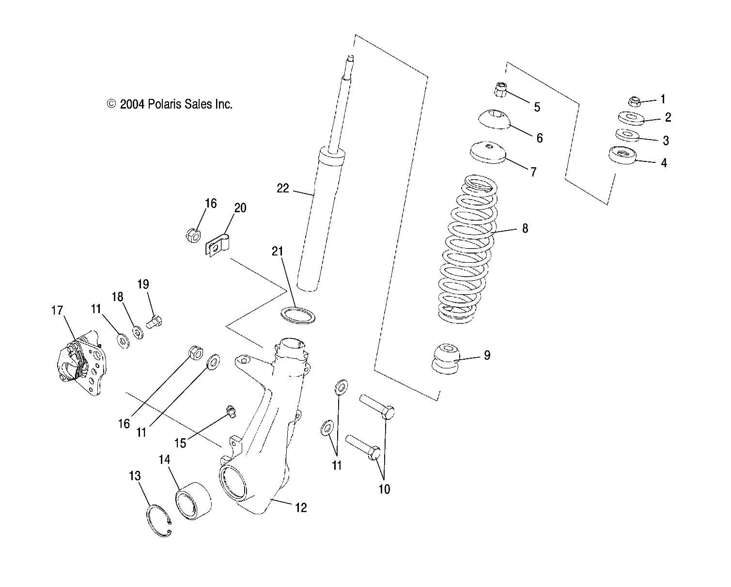 Part Number : 1822654 HUBSTRUT ASSEMBLY  RIGHT