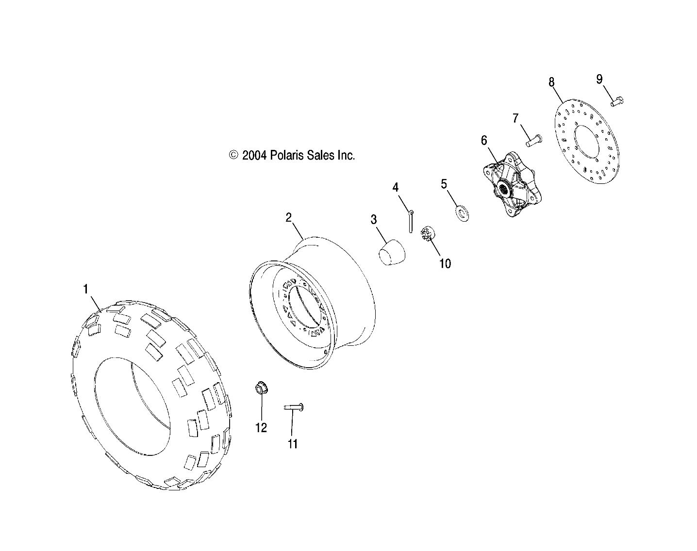 Foto diagrama Polaris que contem a peça 1520263-463