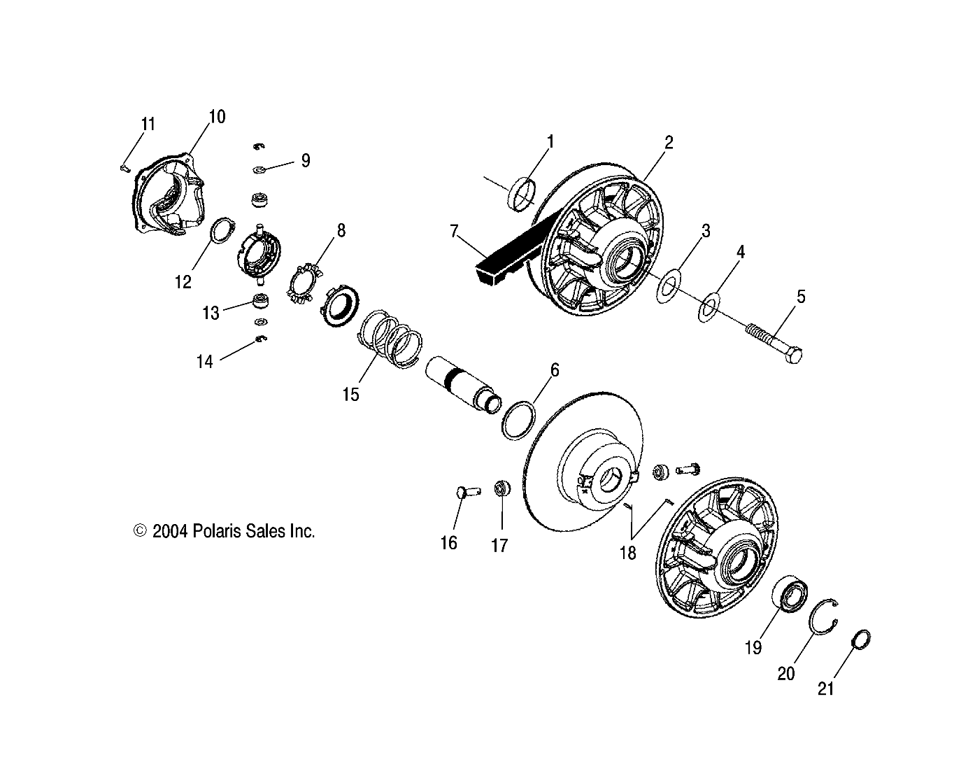 Foto diagrama Polaris que contem a peça 3234208