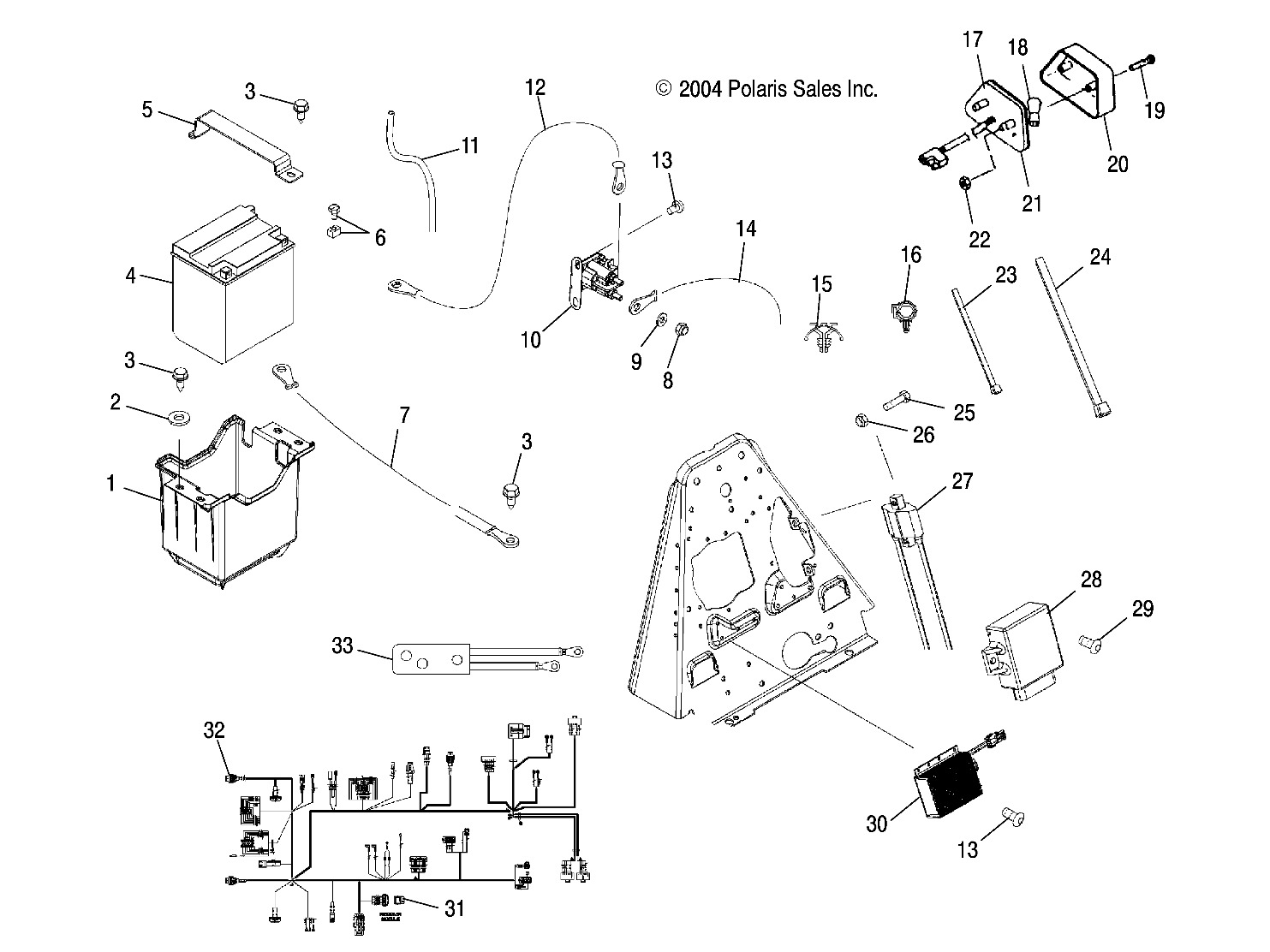 Foto diagrama Polaris que contem a peça 4032064