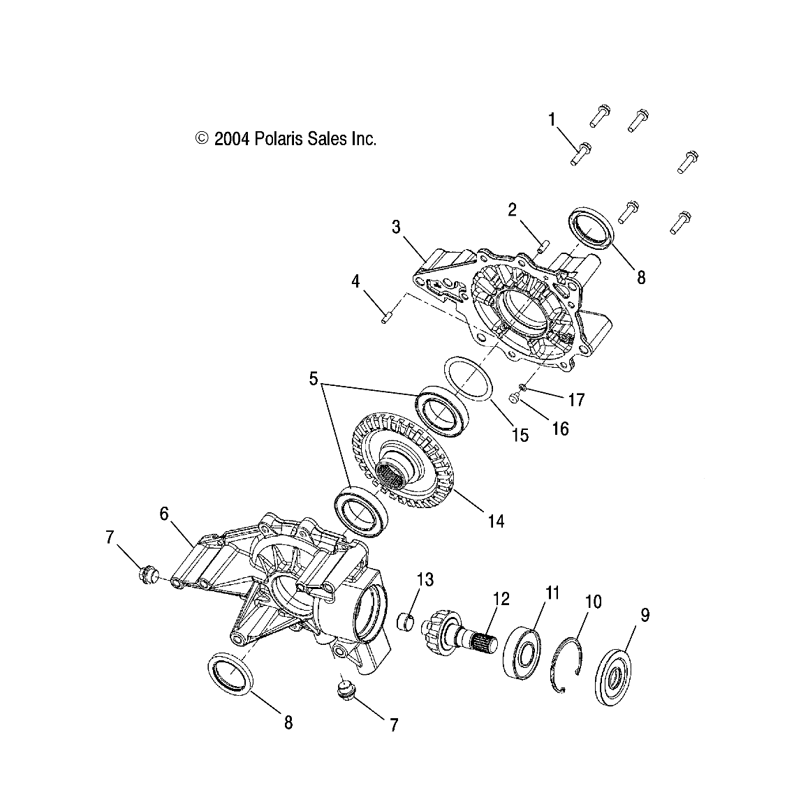 Part Number : 3234115 GEARCASE-REAR RH MACH