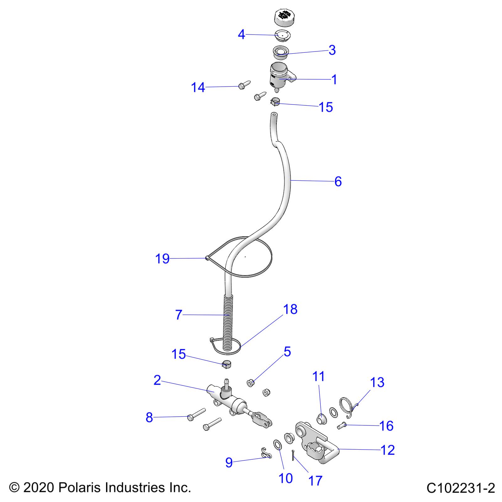 Part Number : 1911267-635 HOSE-RESERVOIR BRAKE 635MM