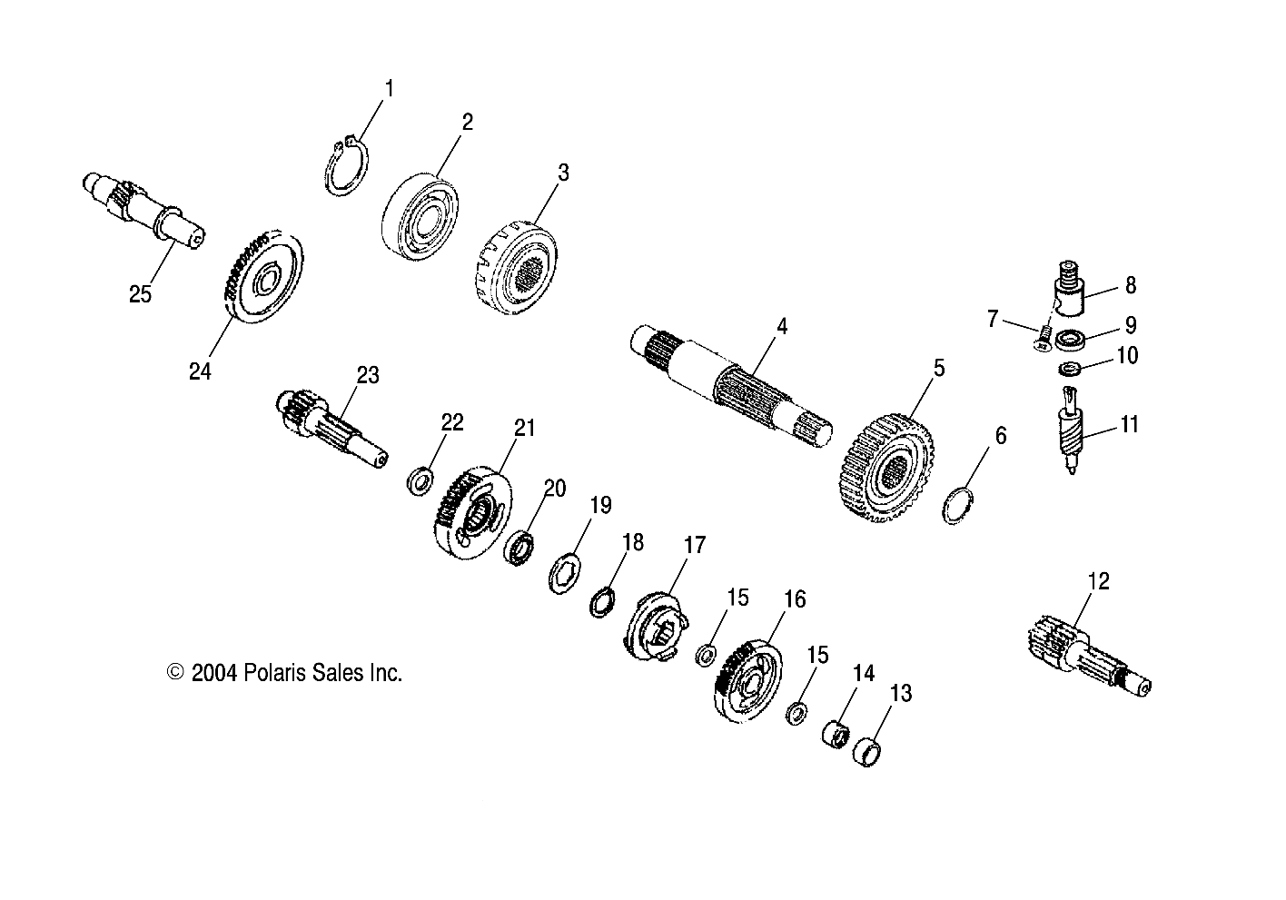 Part Number : 0452519 REVERSE GEAR ASSEMBLY