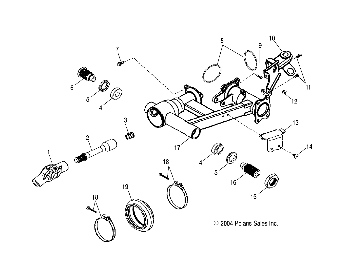 Part Number : 0452859 SWING ARM-QUAD