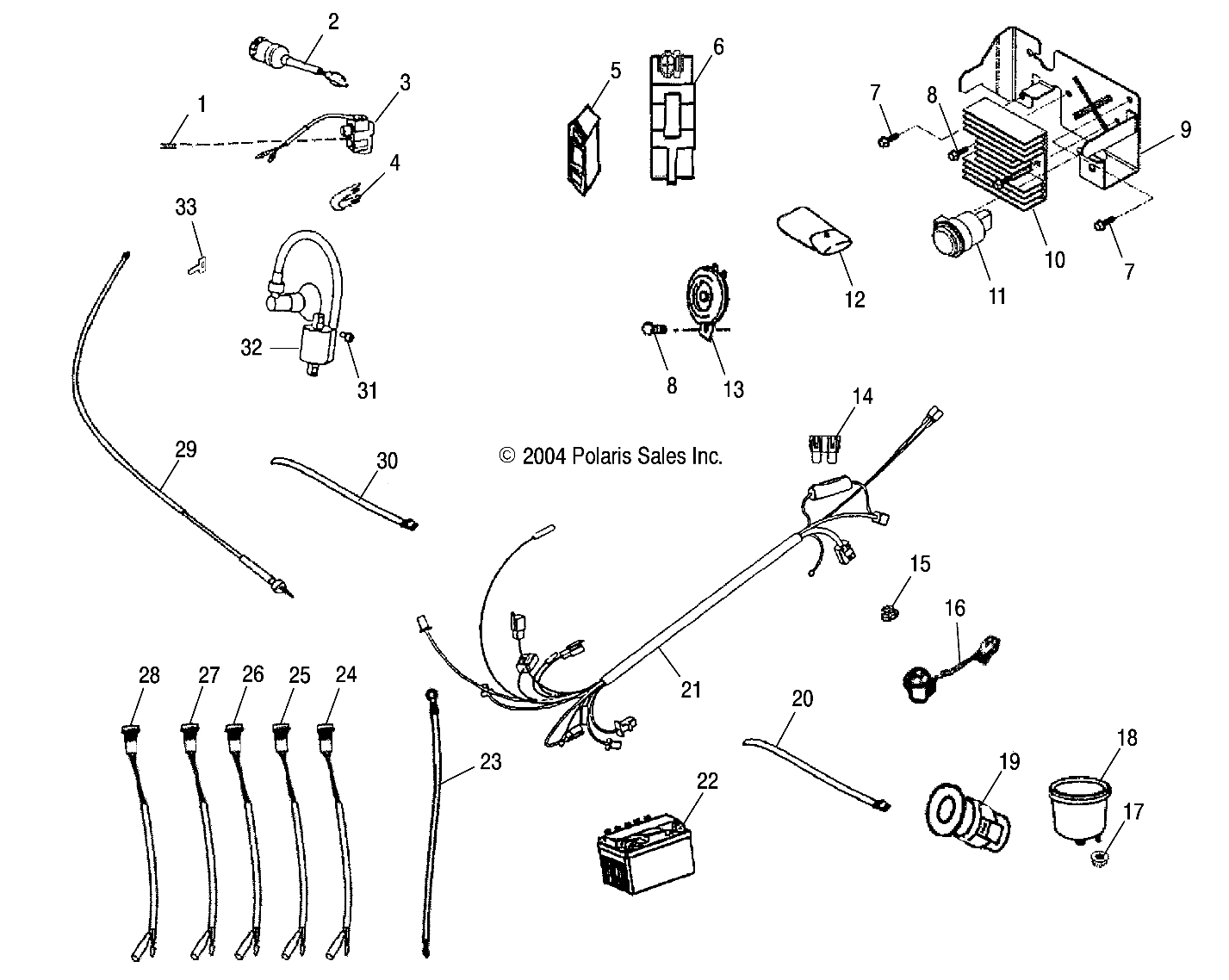 Part Number : 0452836 ASM-HARNESS MAIN WIRE PHX QUAD