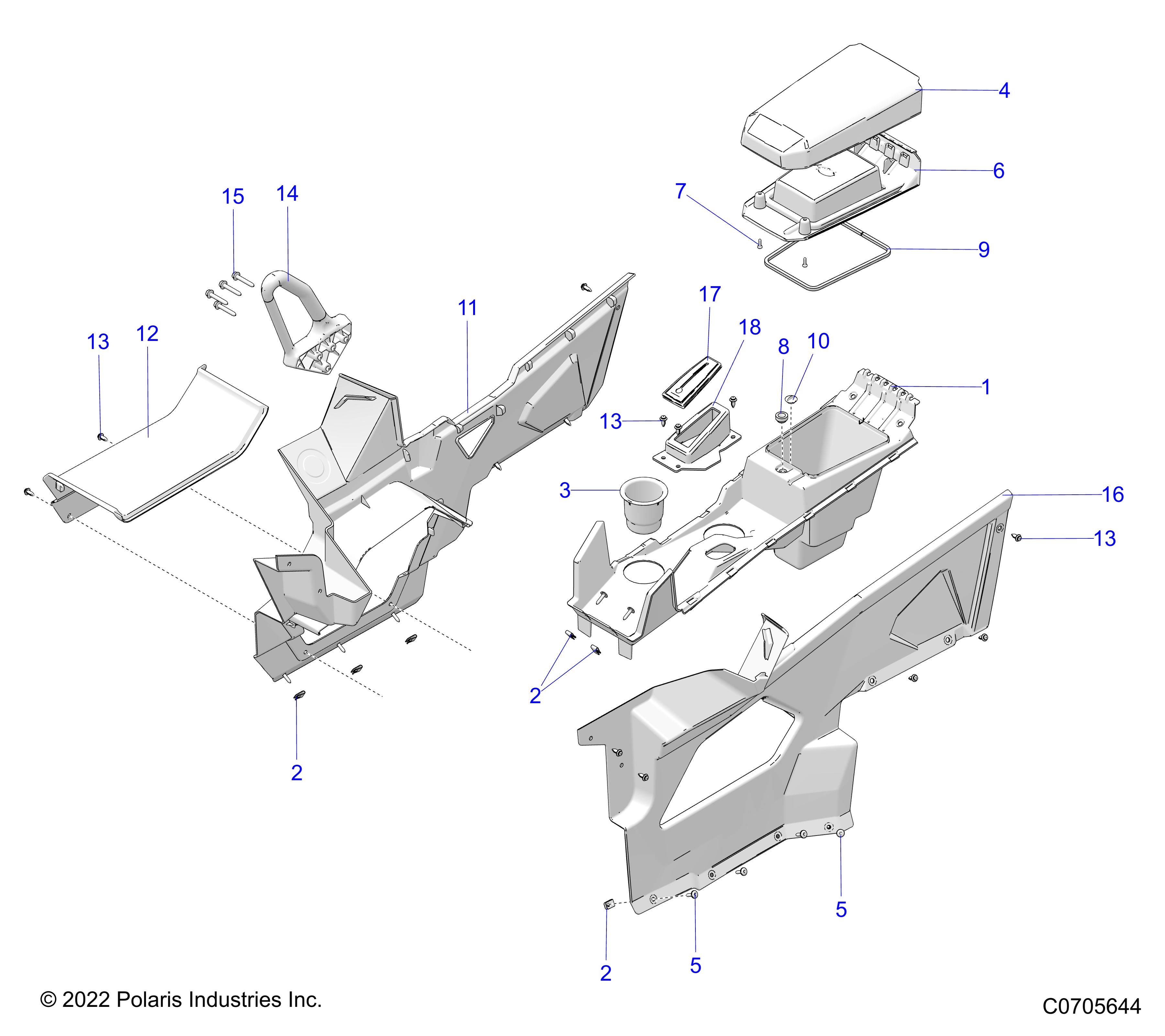 Part Number : 2207409 K-CNTR CONSOLE GEN EU