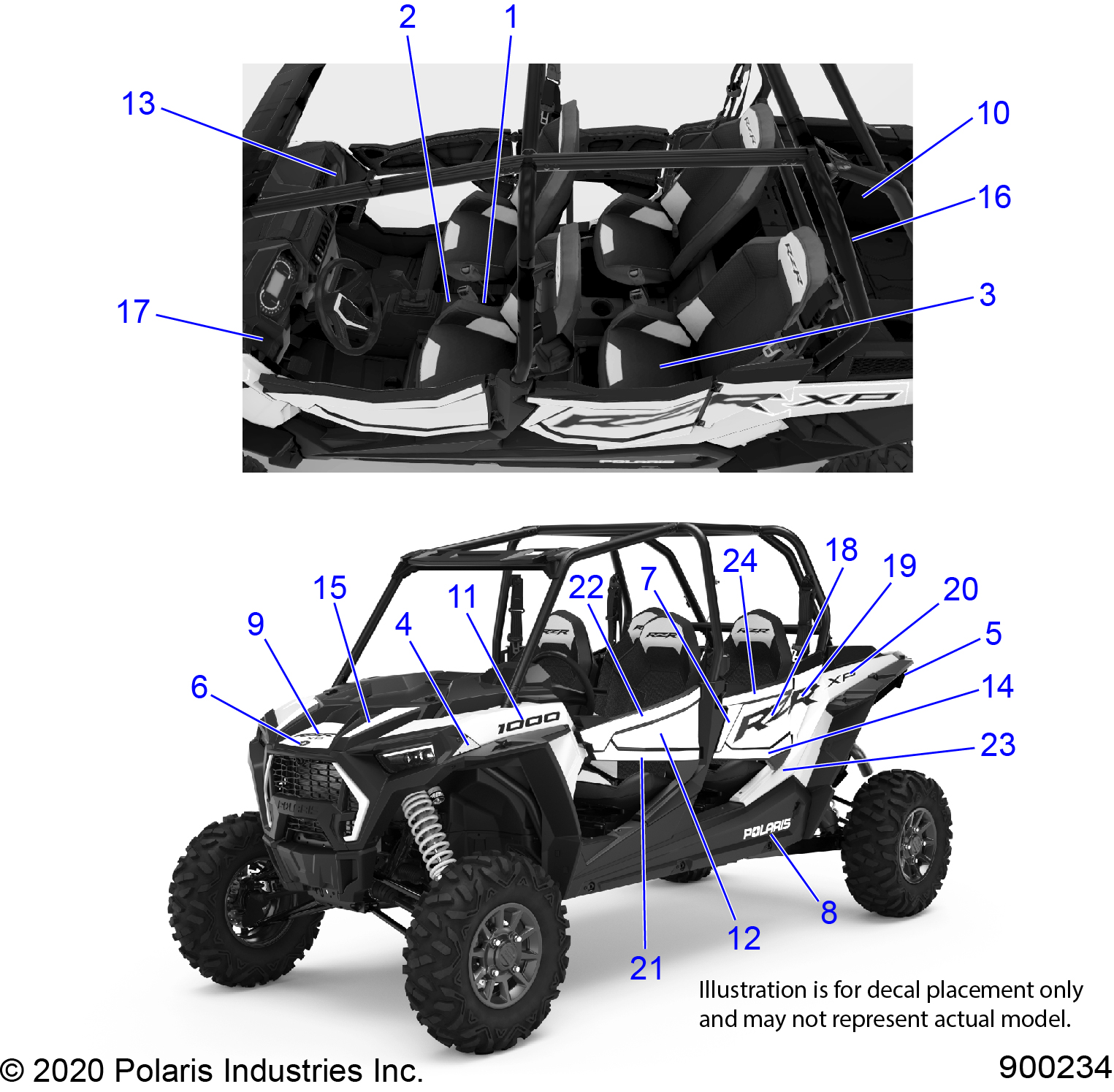 Part Number : 7194159 DECAL-DOOR RR MID RH