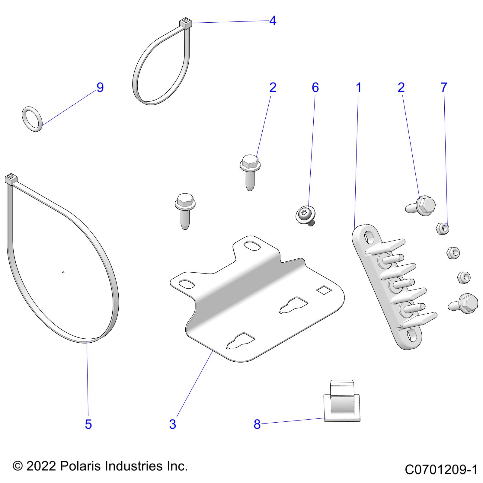 Foto diagrama Polaris que contem a peça 5253928