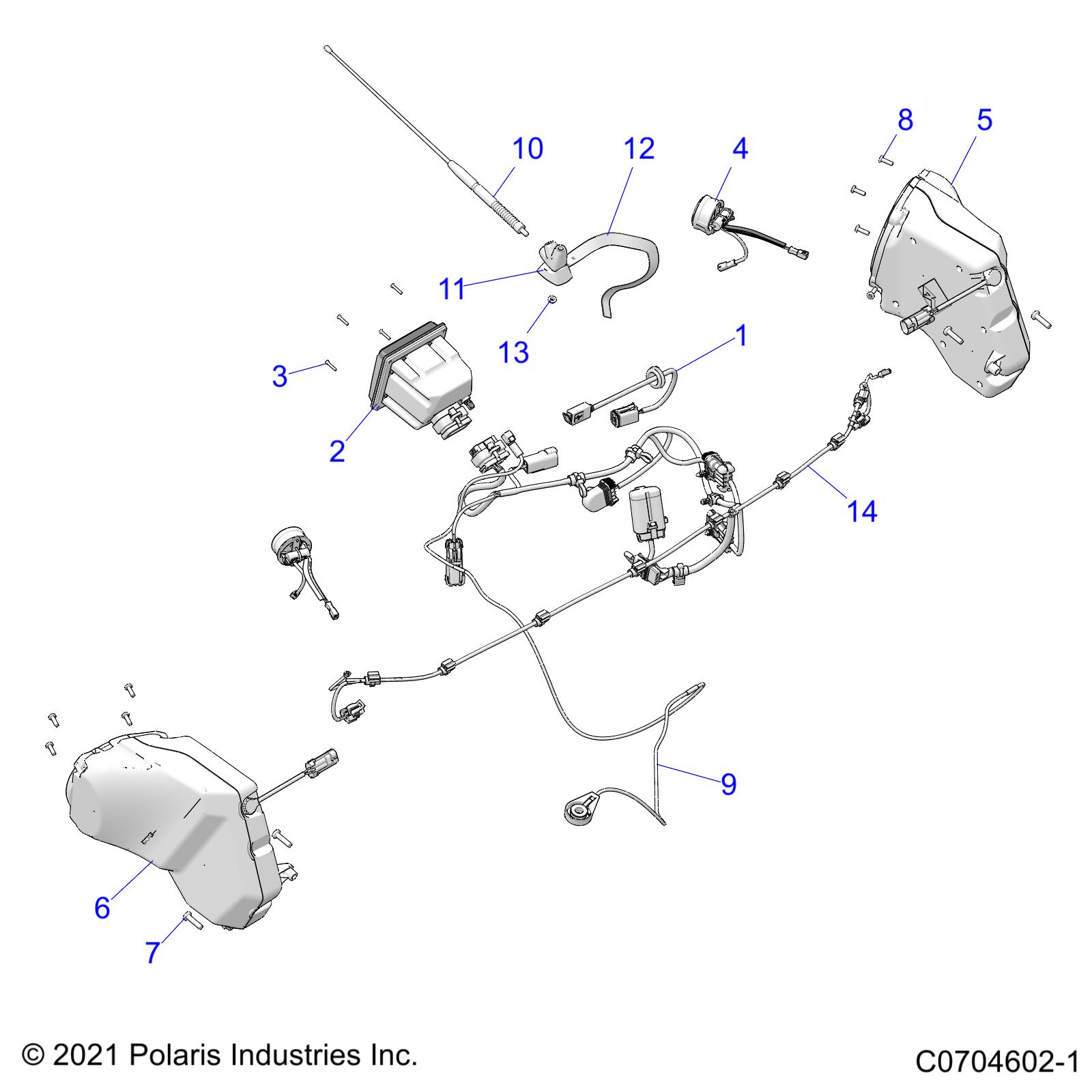 Part Number : 2415037 HARNESS AM/FM ANTENNA