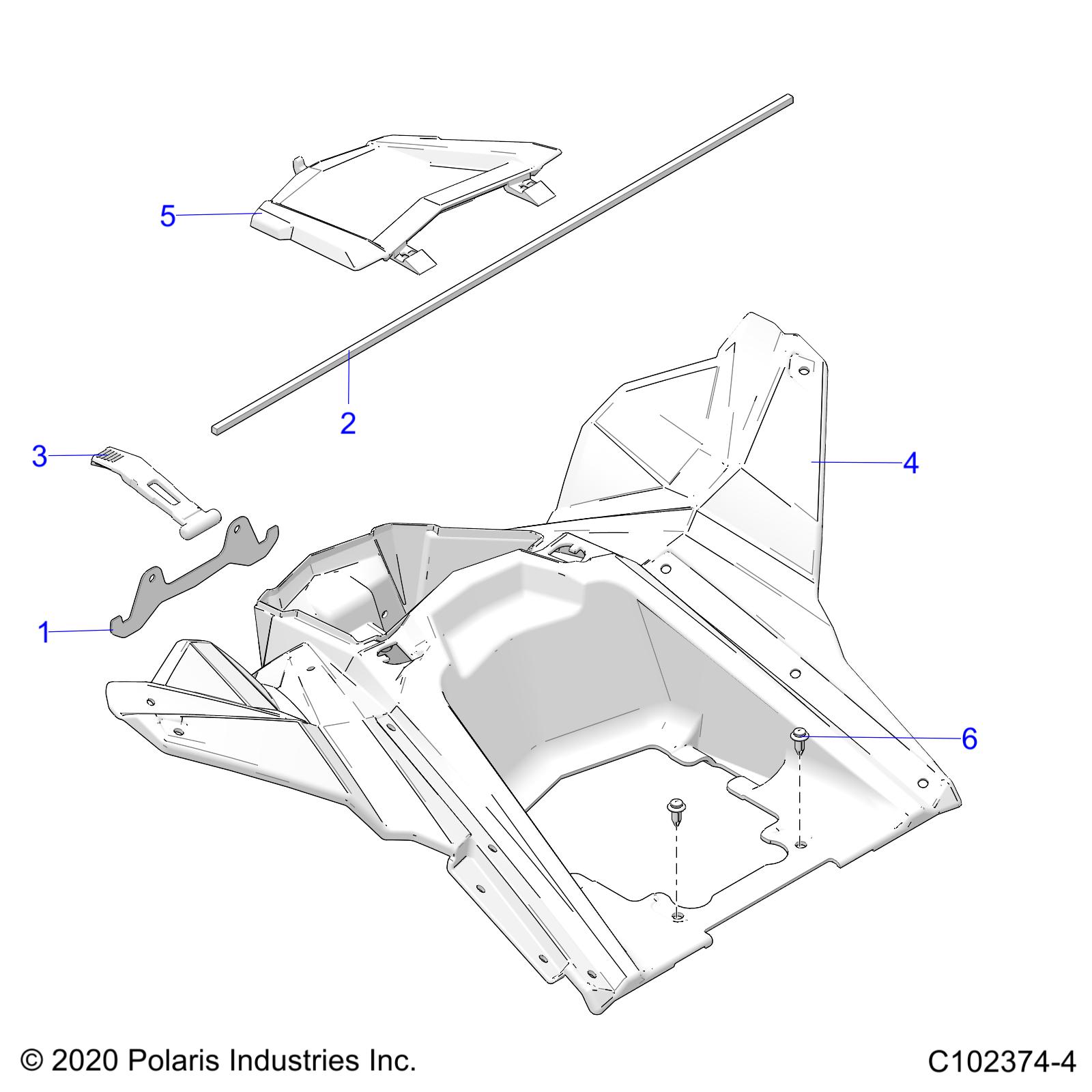 Foto diagrama Polaris que contem a peça 5439664