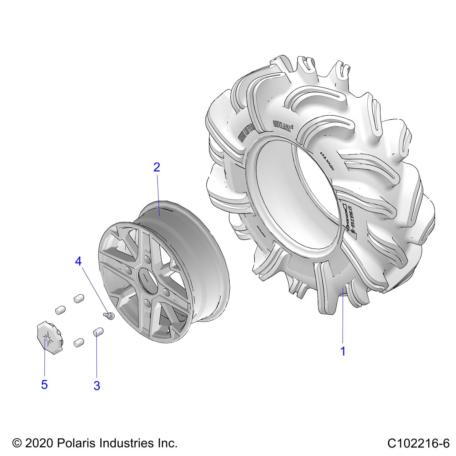 Part Number : 5415759 TIRE  HL OUTLAW  29.5 X 9.5-14