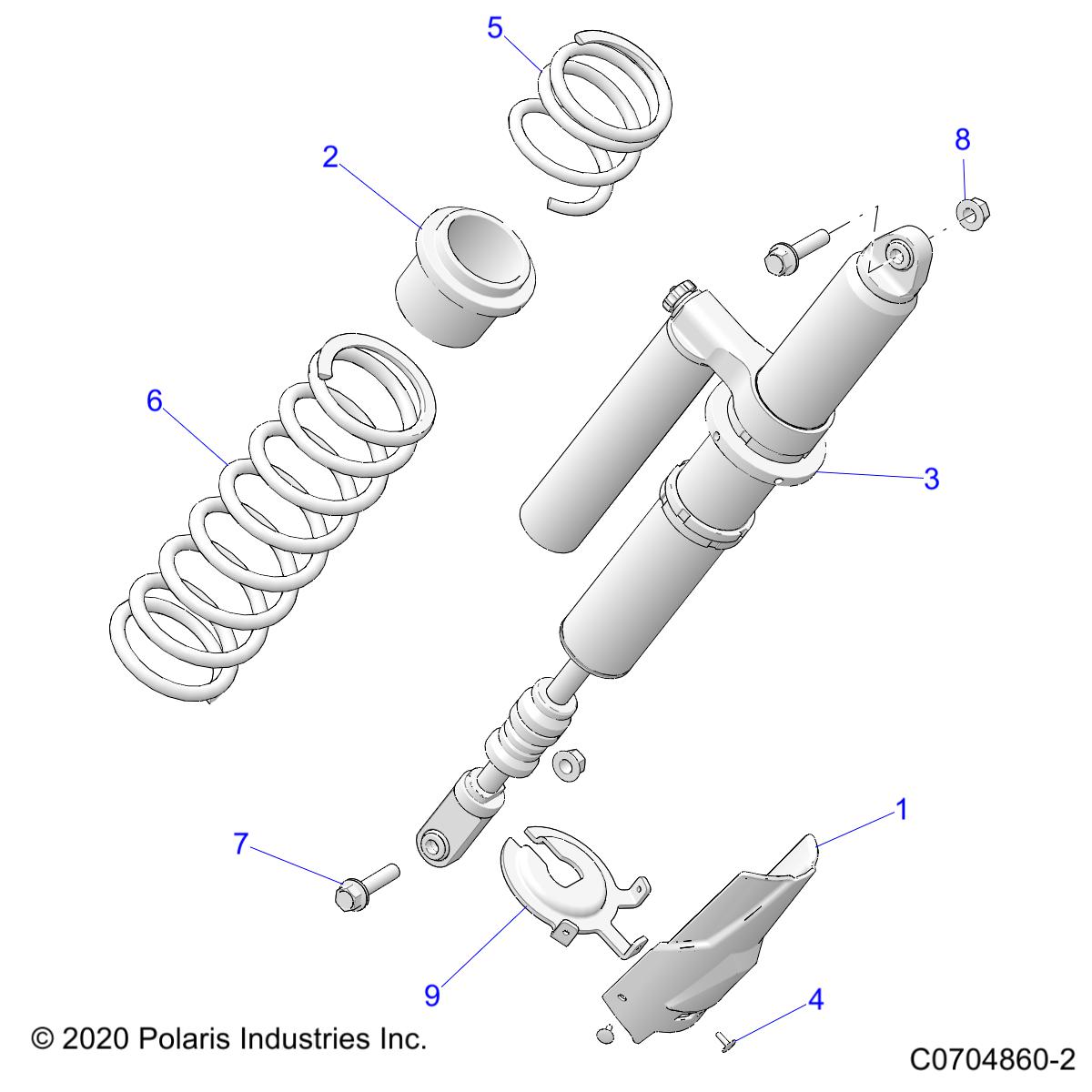 Foto diagrama Polaris que contem a peça 5454105-070