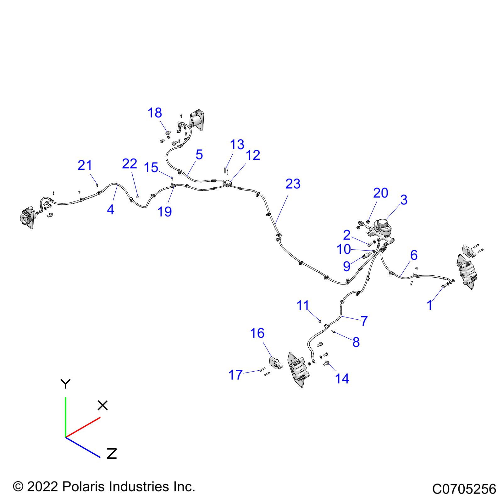 Foto diagrama Polaris que contem a peça 1913878