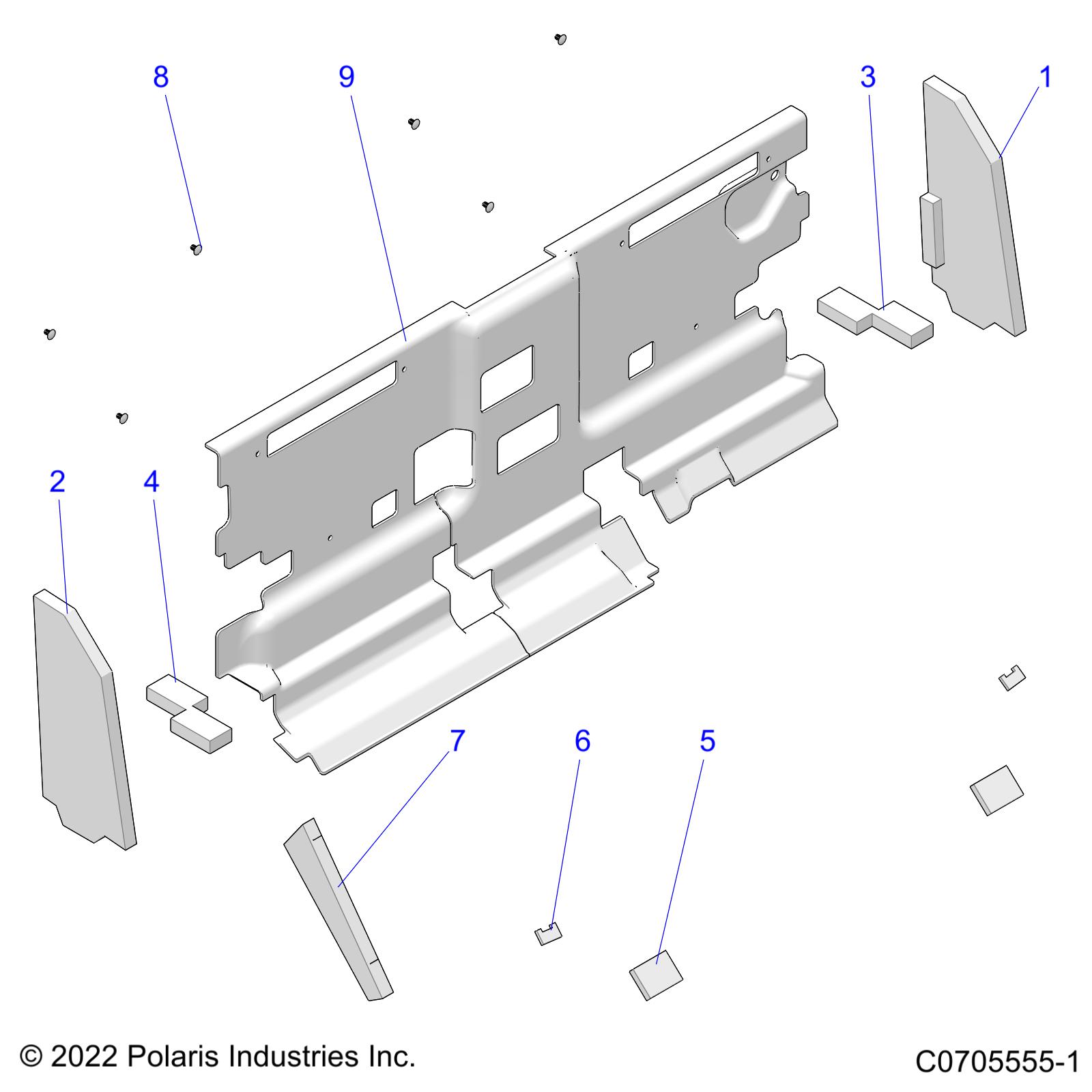 Foto diagrama Polaris que contem a peça 5814666