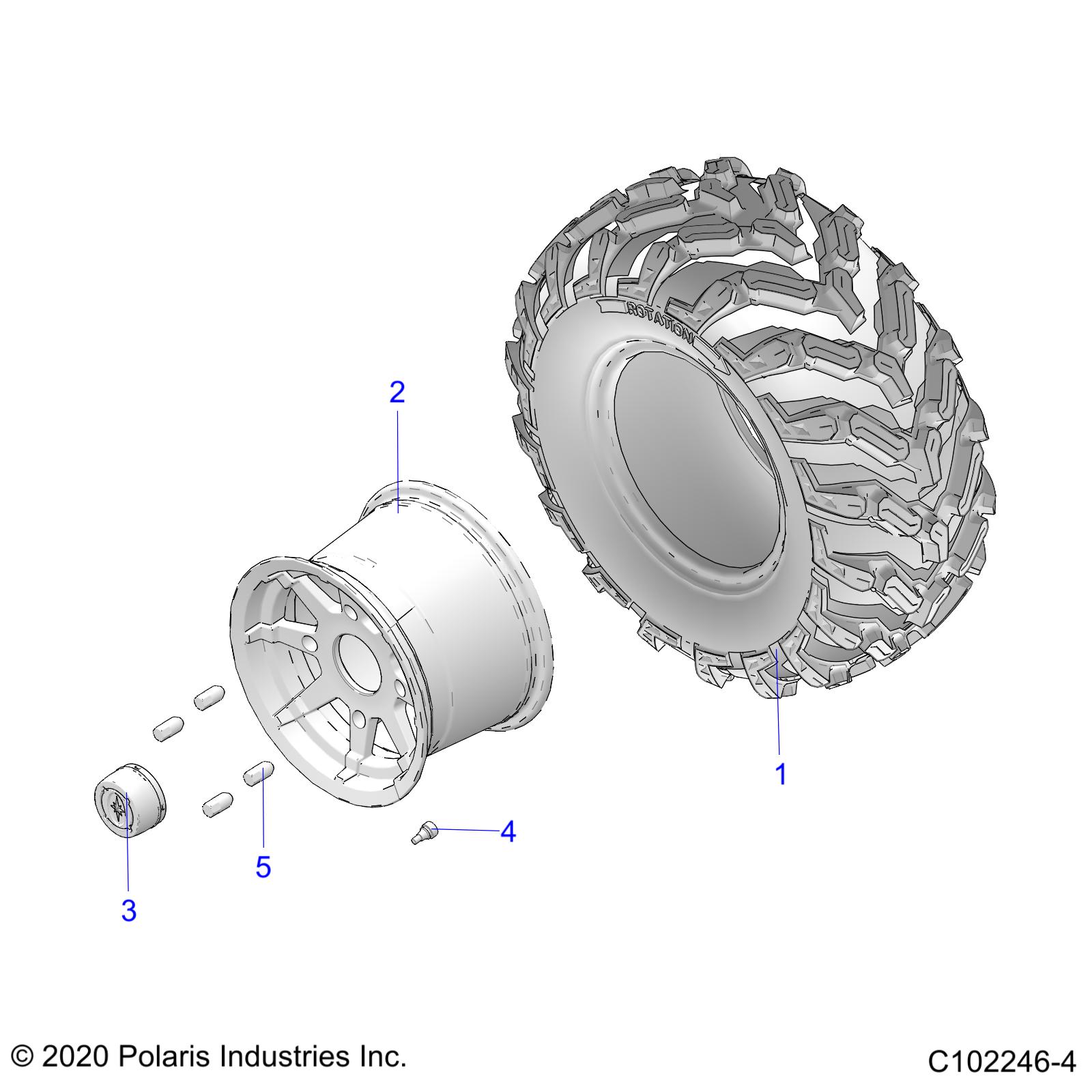 Part Number : 5415851 TIRE-RR 26X11R12 CARLISLE E-MK