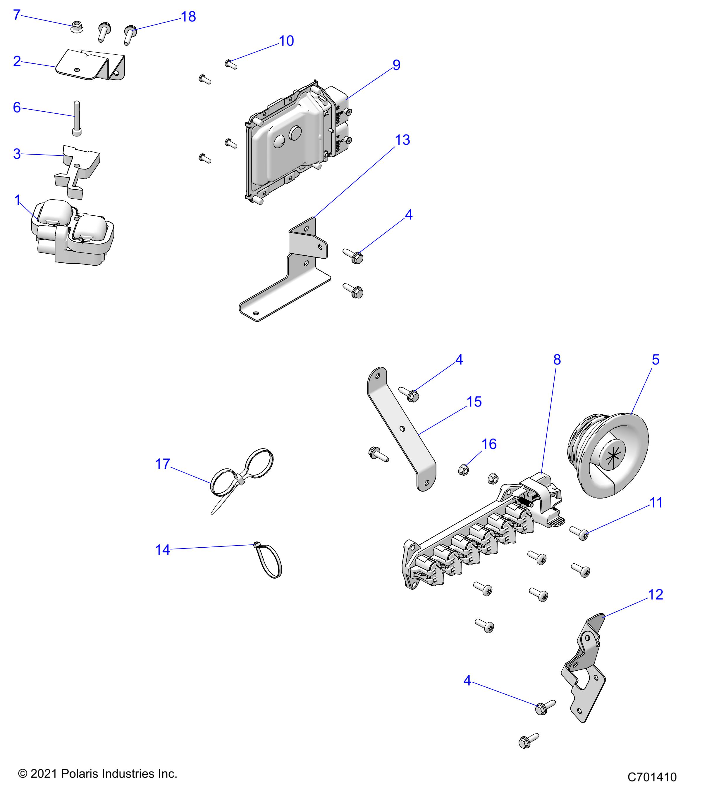 Foto diagrama Polaris que contem a peça 5267612