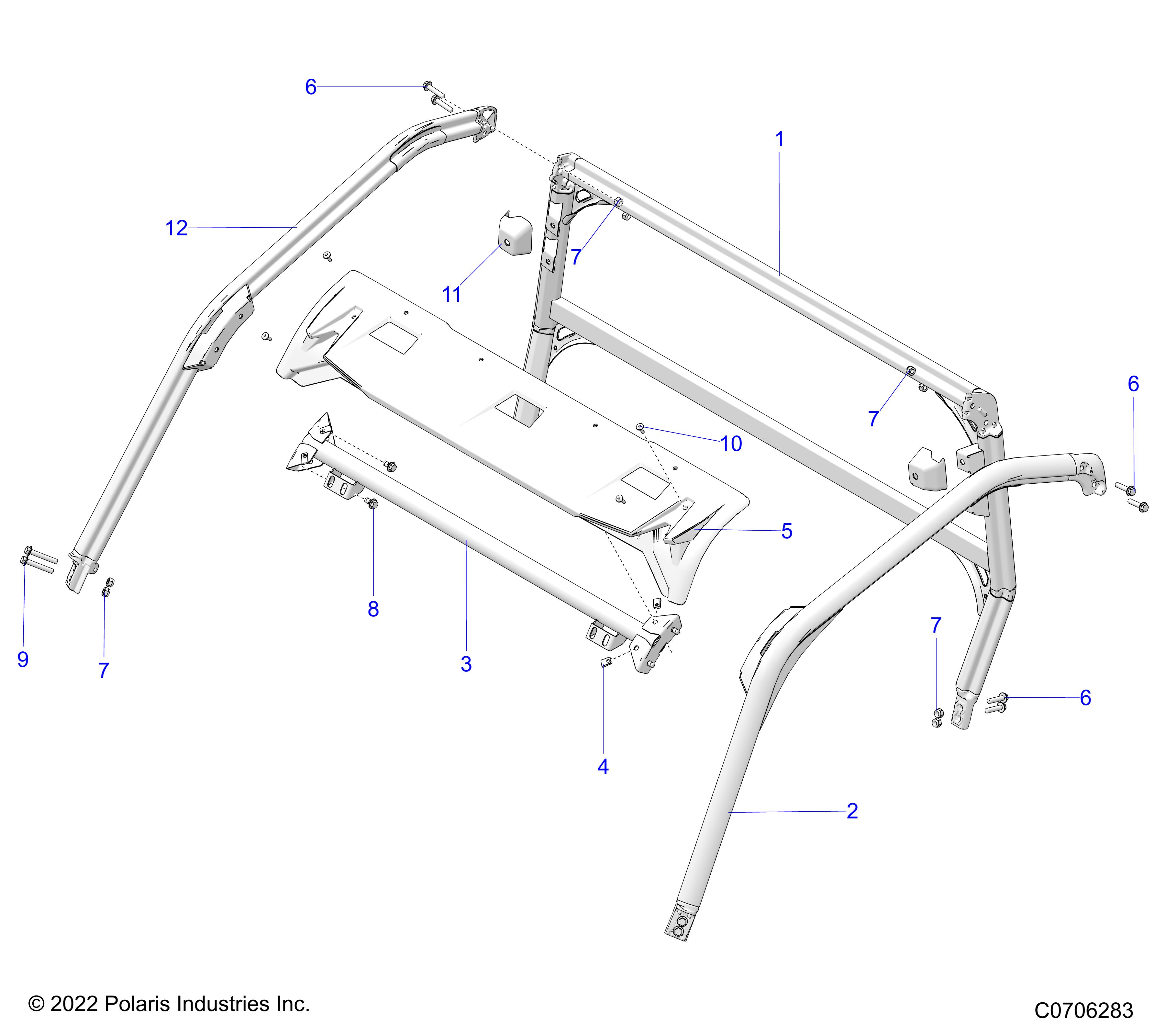 Part Number : 1024311-458 ROPS (ROPS) WELD FRT SUPPORT M